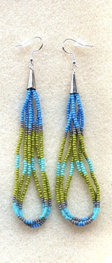 Dangle Earrings "Electric Caribbean"