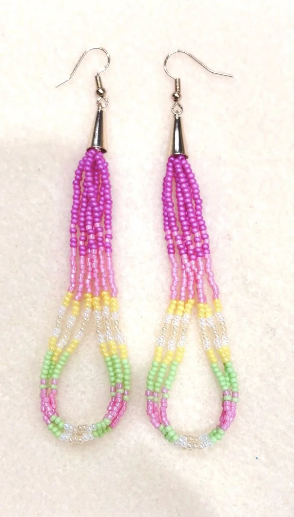 Dangle Earrings "Tropical Pink"