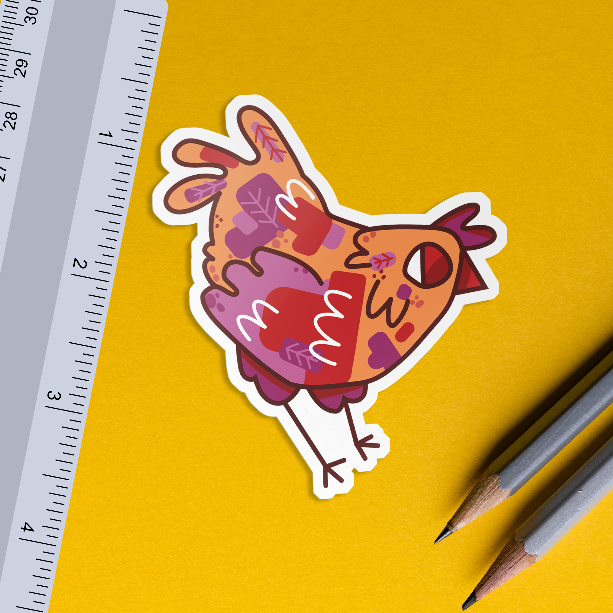 Lesbian Chicken Sticker