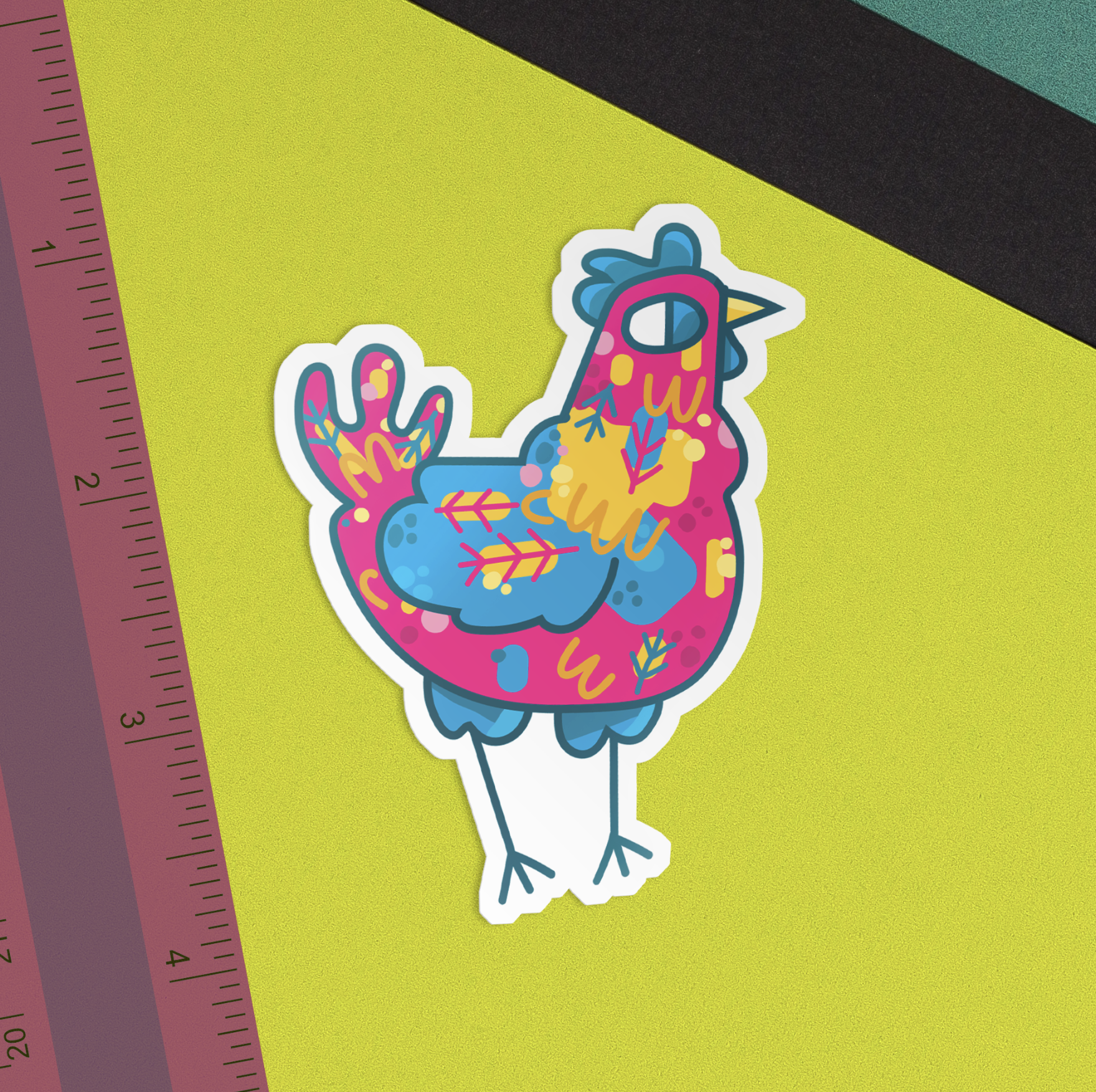 Pansexual Chicken Sticker