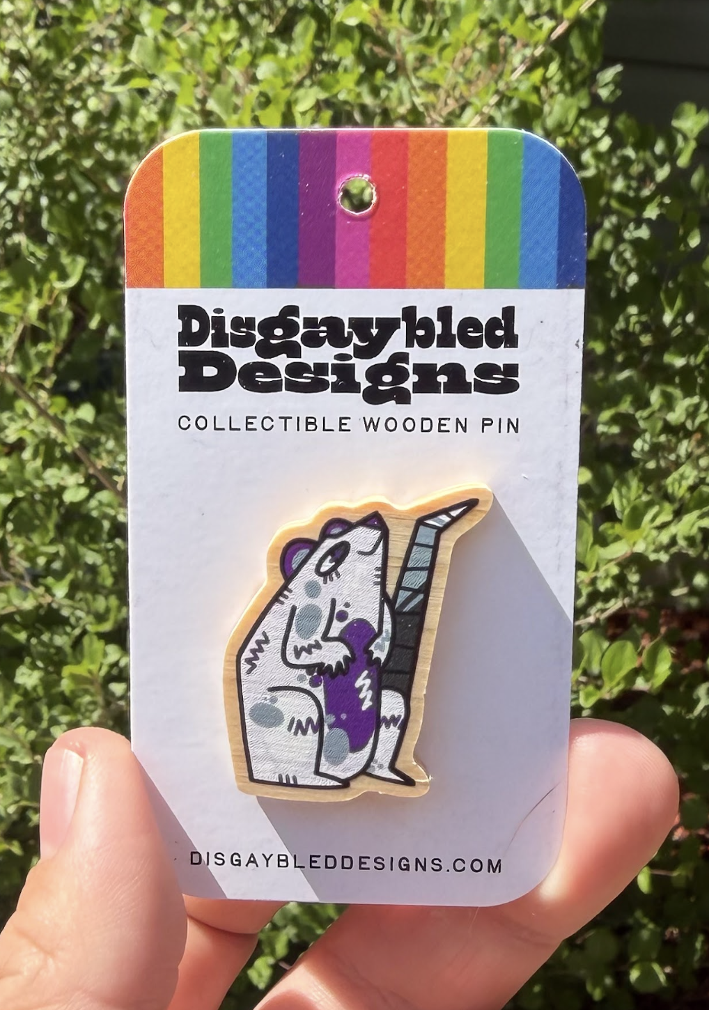 Asexual Rat Pin