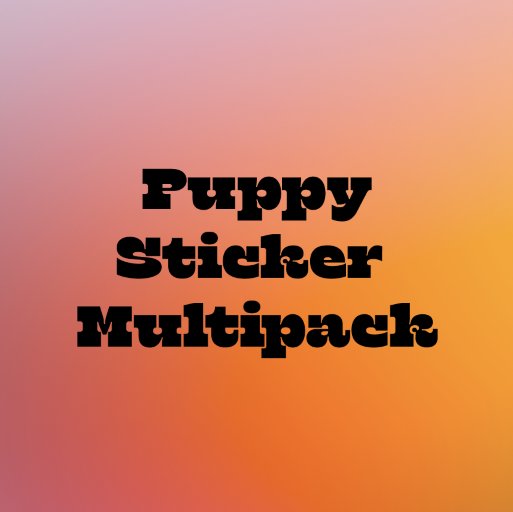 Puppy Sticker Pack