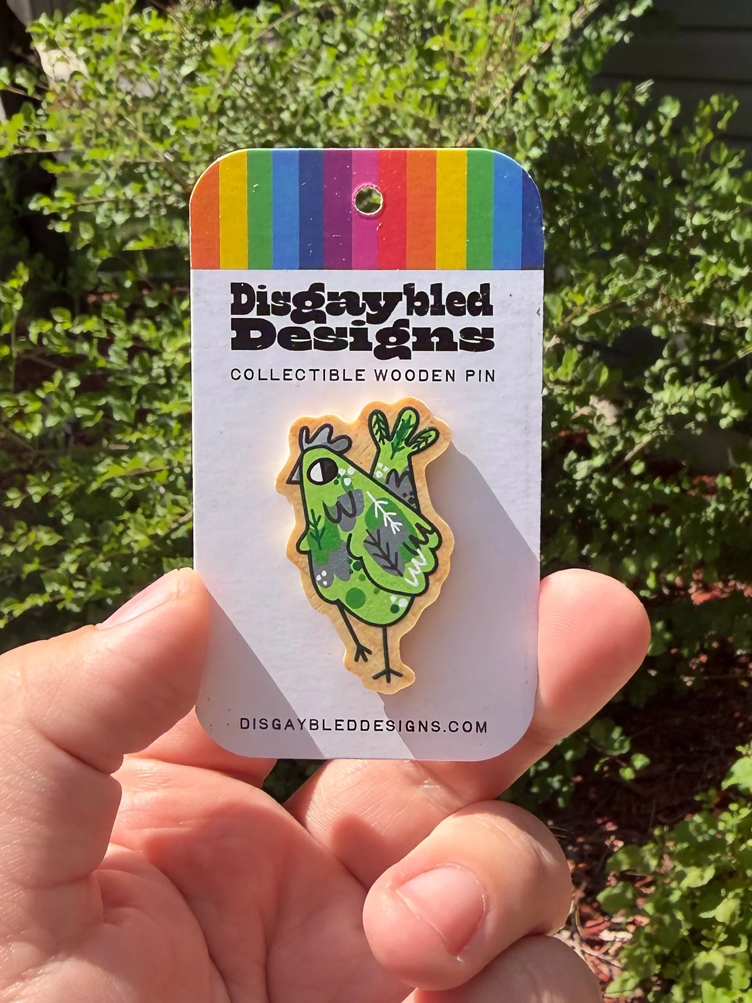 Aromantic Chicken Pin