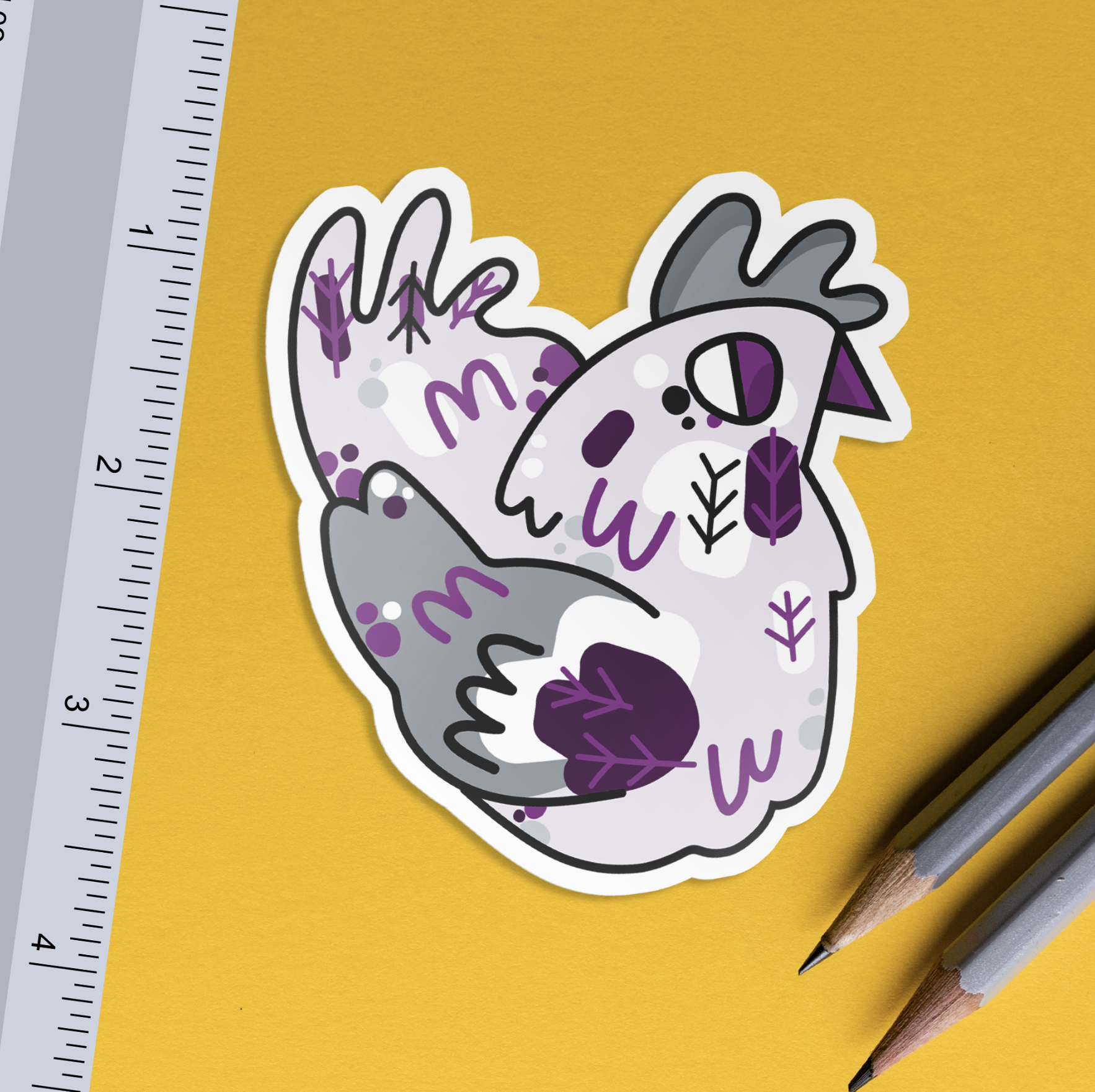 Asexual Chicken Sticker
