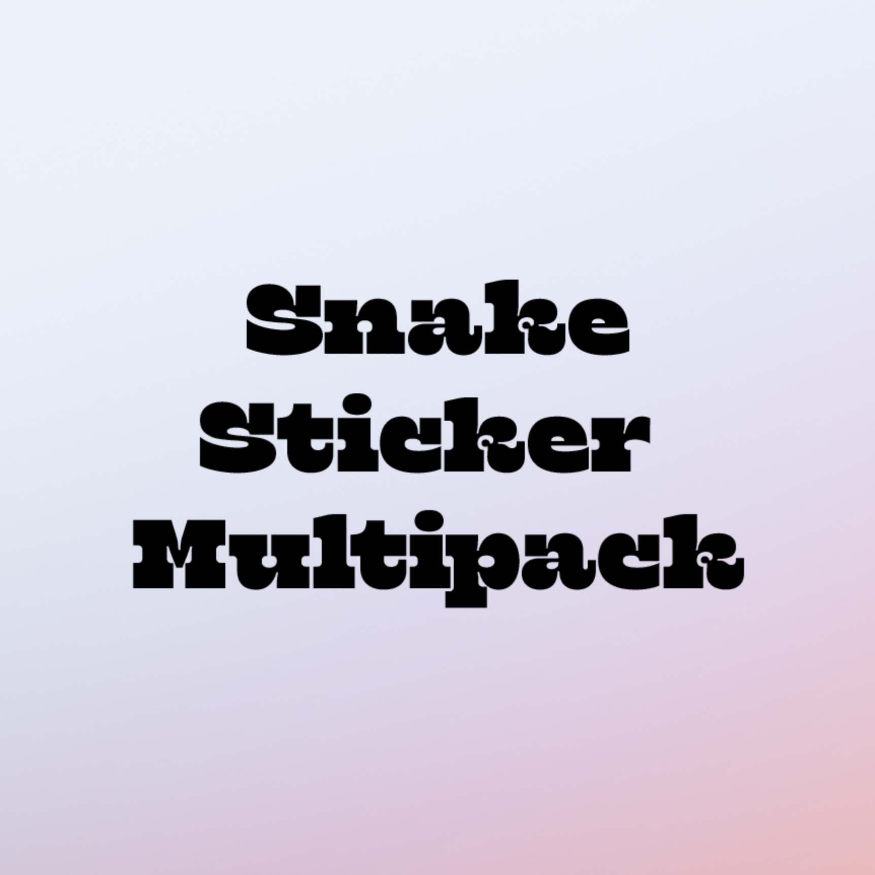 Snake Sticker Pack