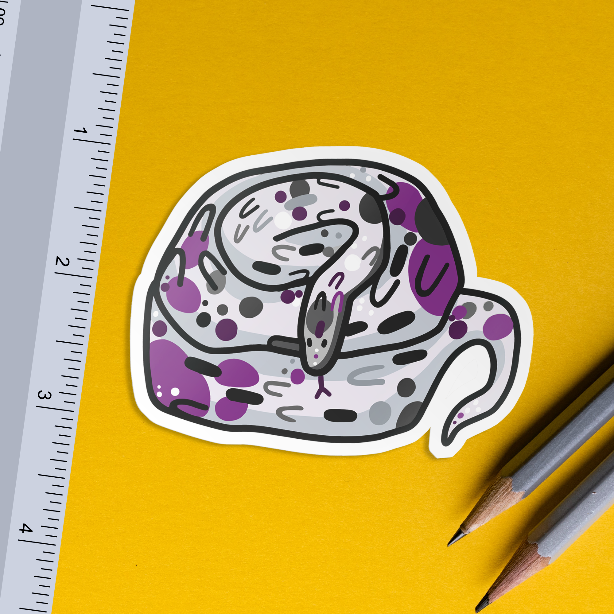 Asexual Snake Sticker