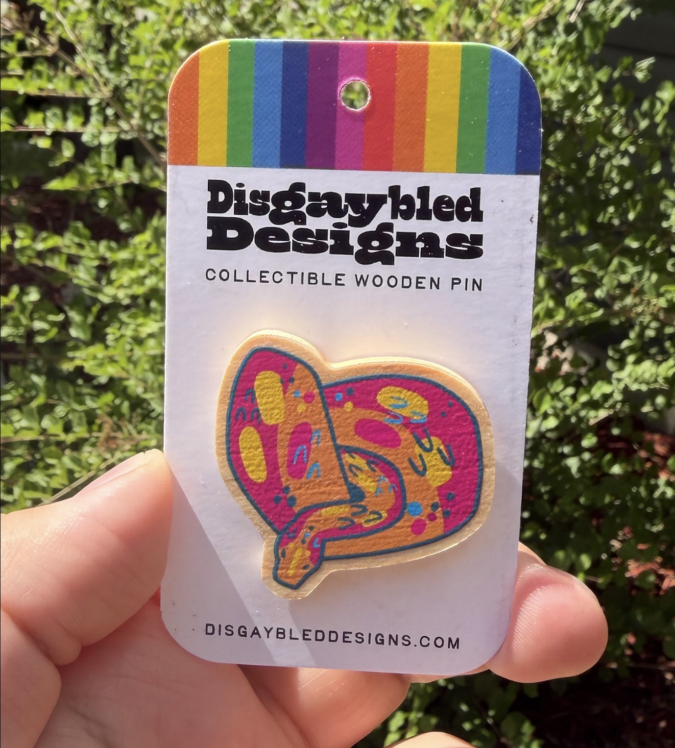 Pansexual Snake Pin