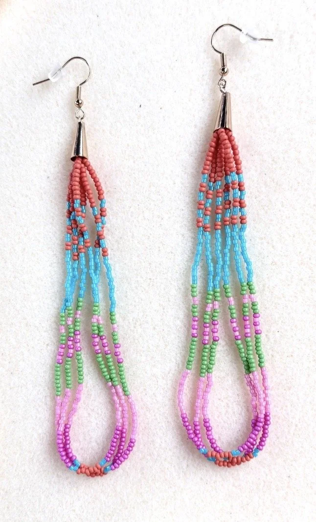 Dangle Earrings "Vibrant Bloom"