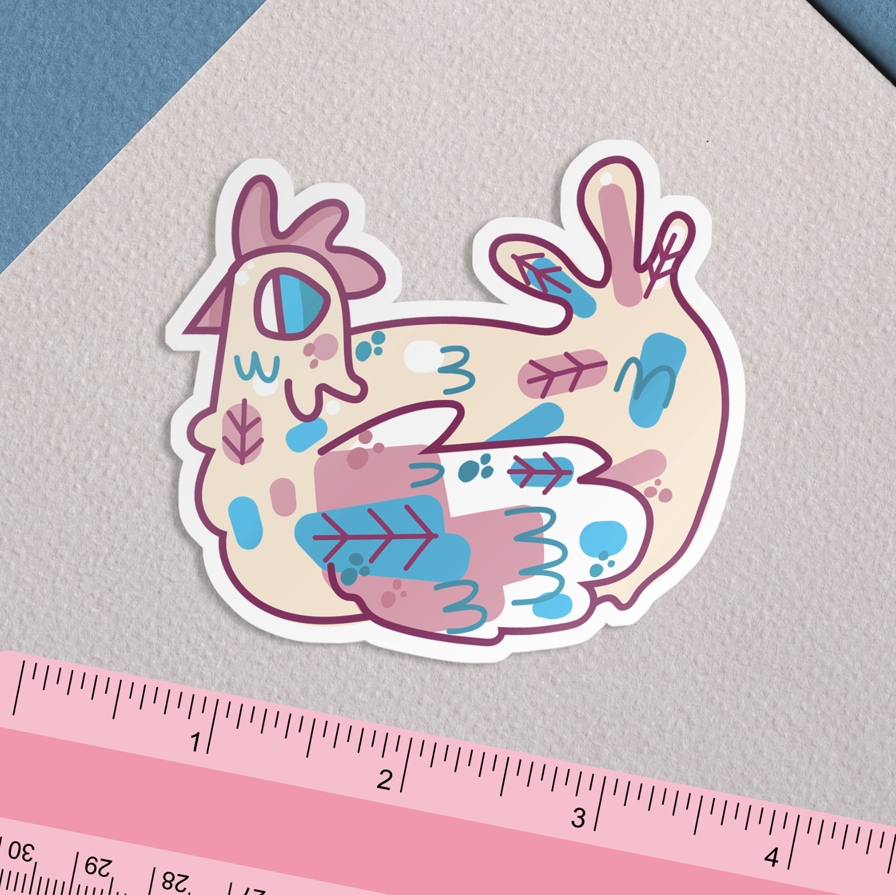 Transgender Chicken Sticker