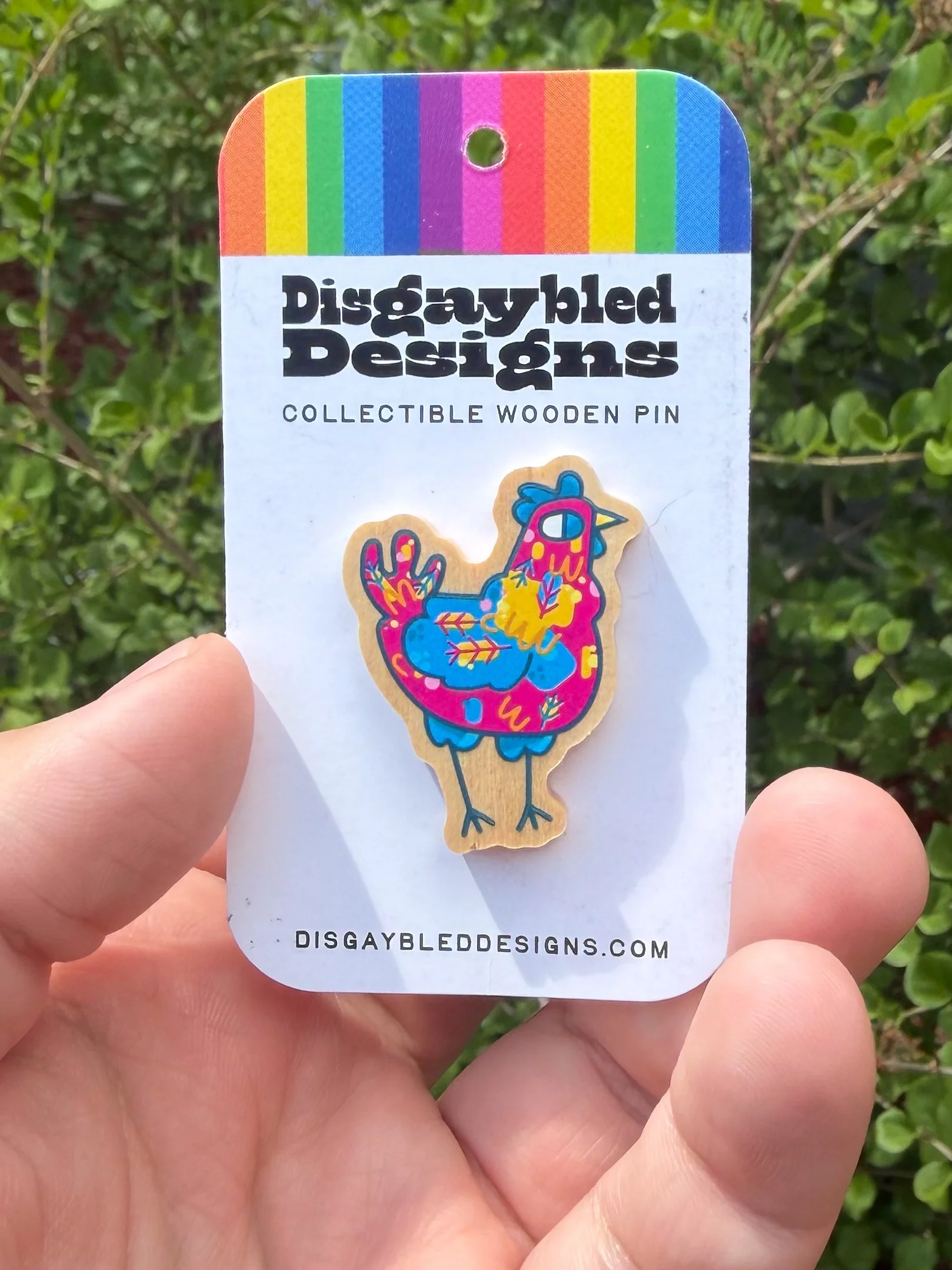 Pansexual Chicken Pin