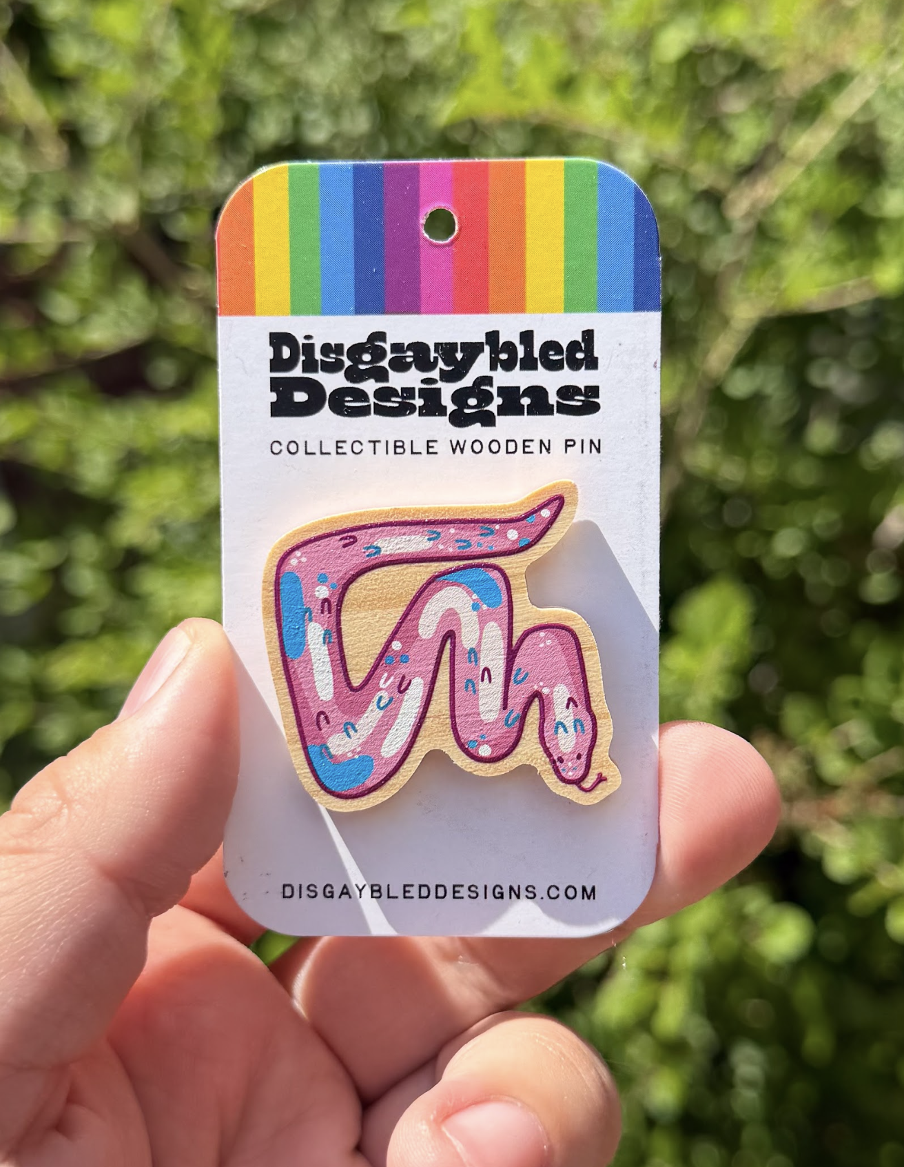 Transgender Snake Pin