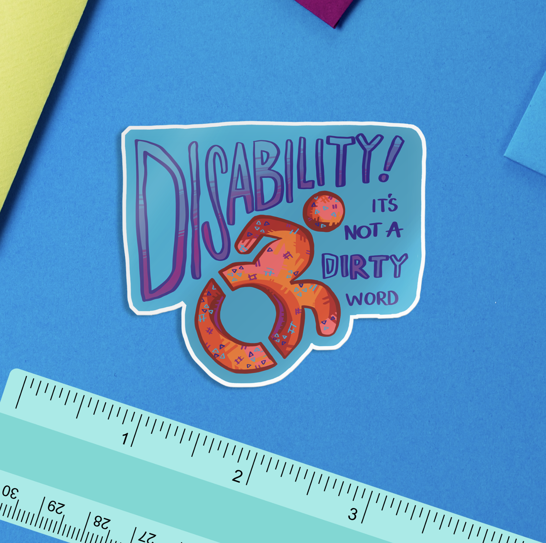 Not a Dirty Word Bold Disability Sticker