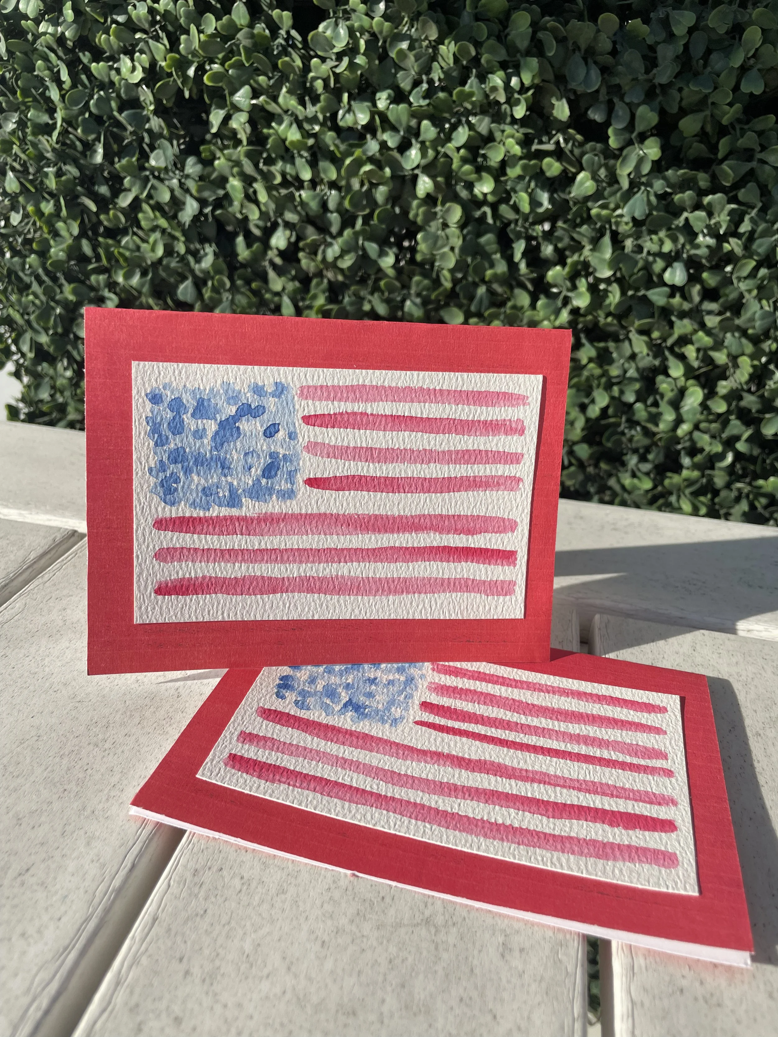 Red, White and Blue Greeting Card