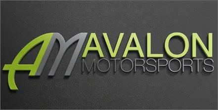 Avalon Motorsports logo with a stylized letter A in green and gray, and the words 'Avalon Motorsports' in gray and bright green text.