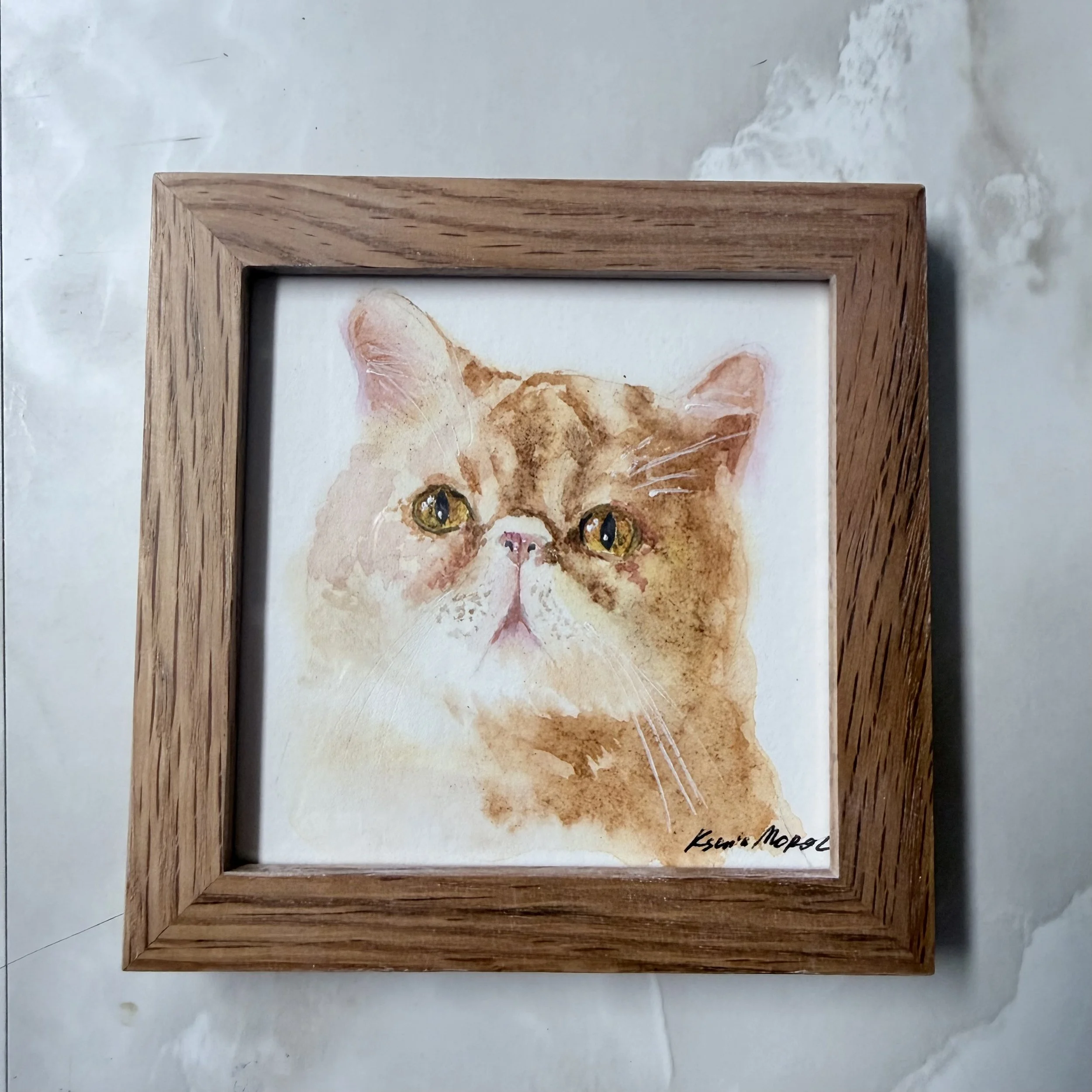 8×8 Custom Watercolor Pet Portrait