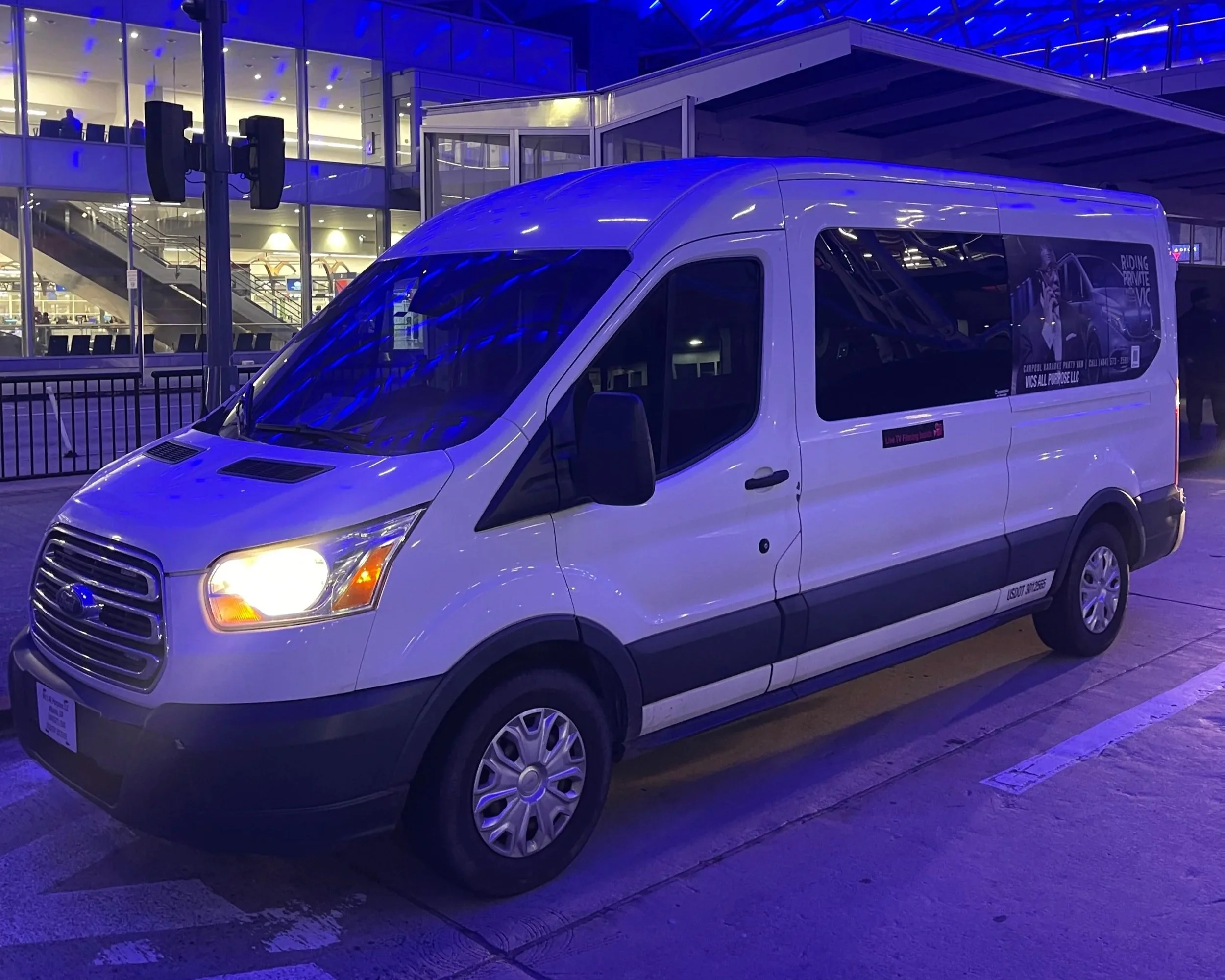 Private airport shuttle service from Cartersville, GA to Hartsfield-Jackson Atlanta International Airport by Vic's All Purpose LLC.
