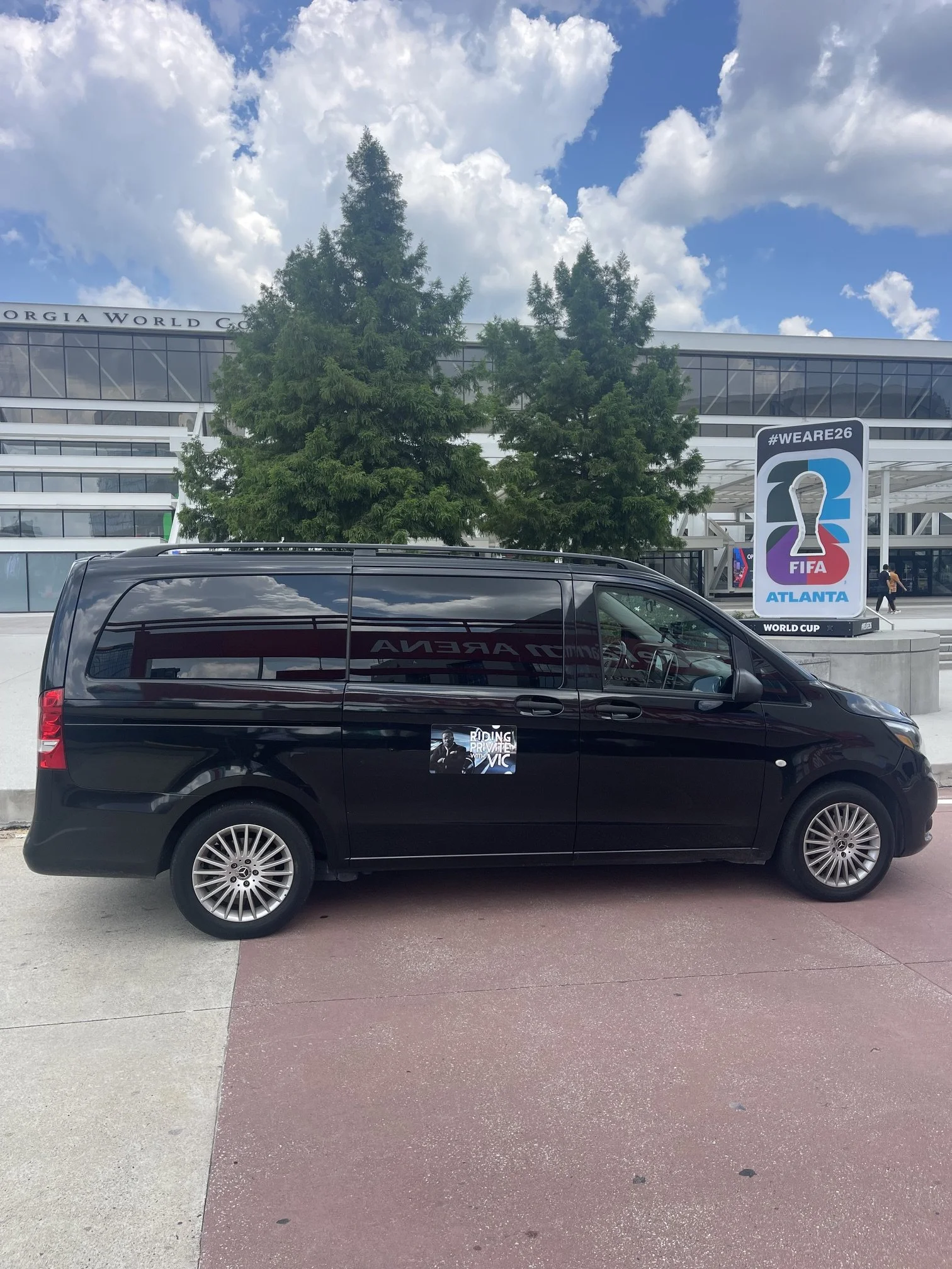 Vic's All Purpose LLC shuttle for Atlanta United soccer game day transportation to Mercedes-Benz Stadium in Atlanta GA