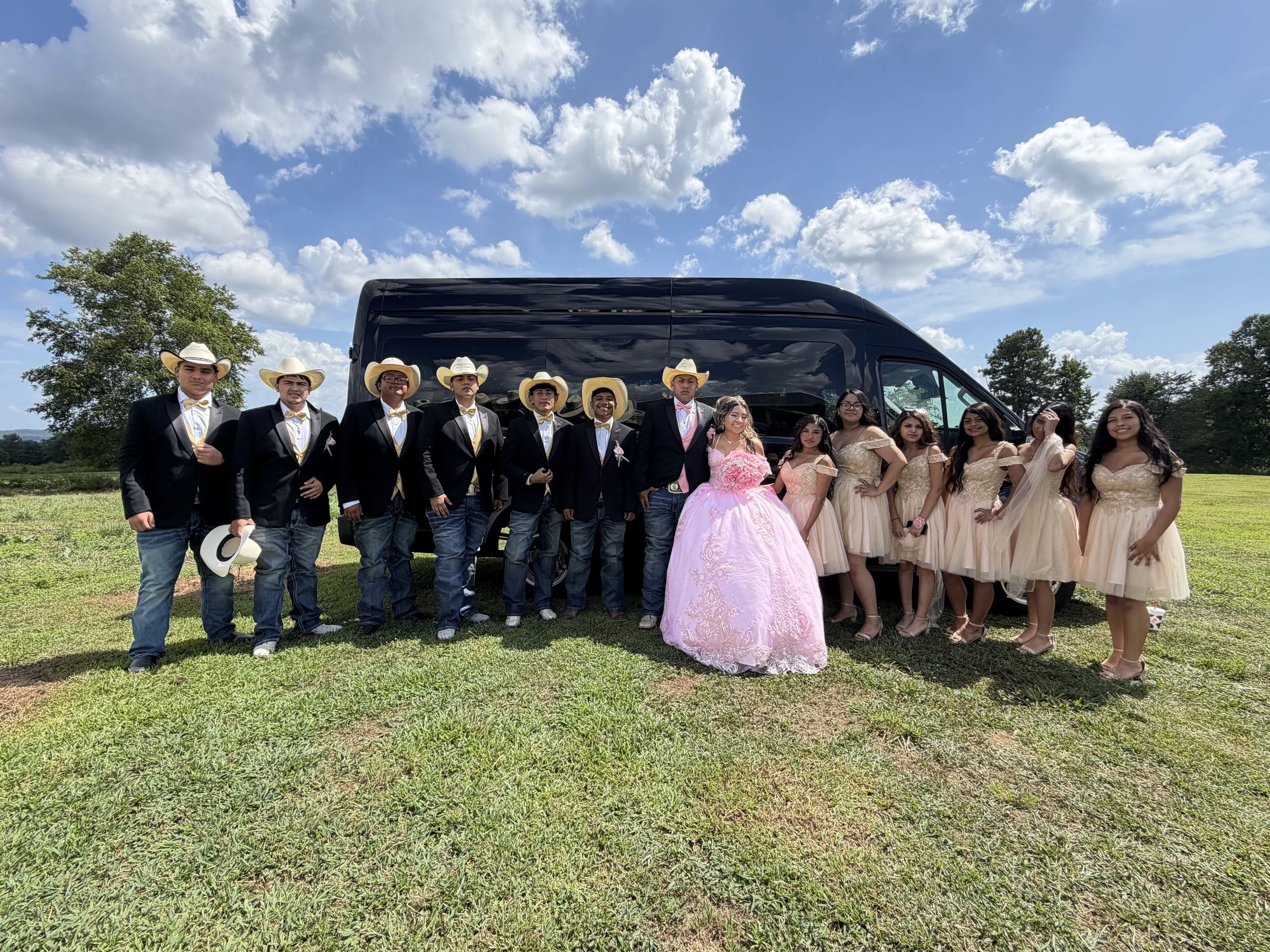 Private birthday and quinceanera shuttle transportation for families teens guests and groups in Atlanta and surrounding Georgia areas