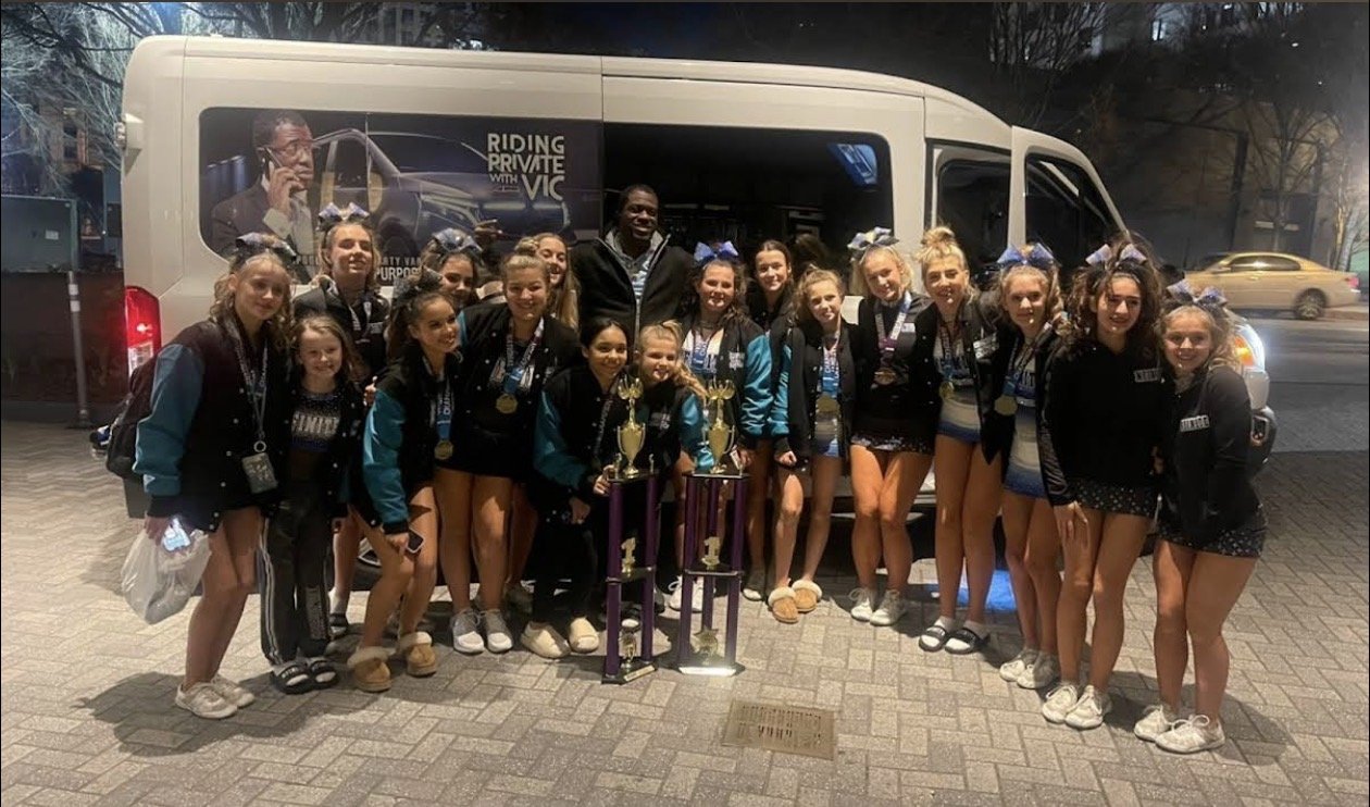 Cheersport tournament shuttle transportation in Atlanta GA