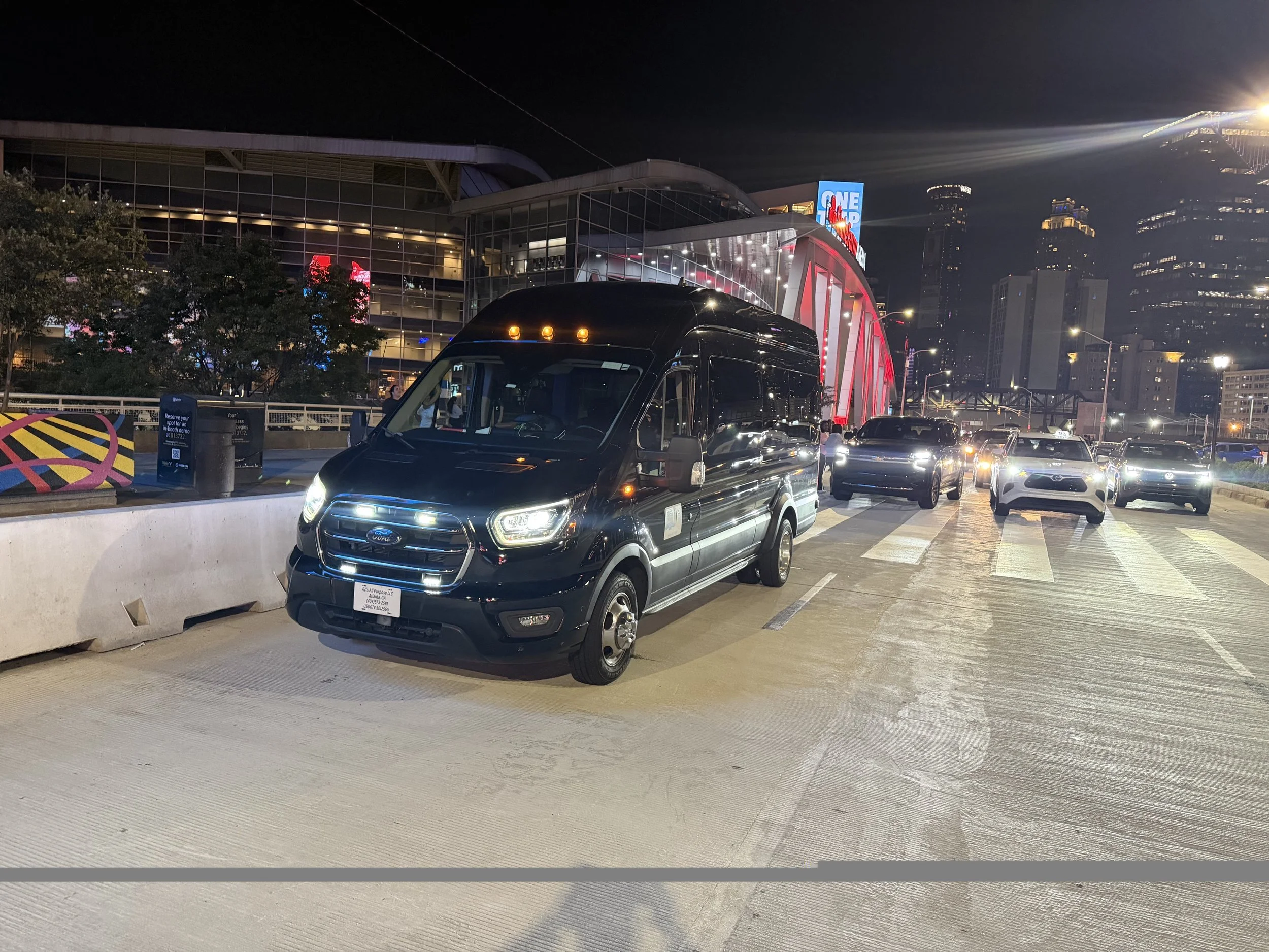 Private NFL football shuttle transportation to Atlanta Falcons games and Mercedes-Benz Stadium in Atlanta Georgia.