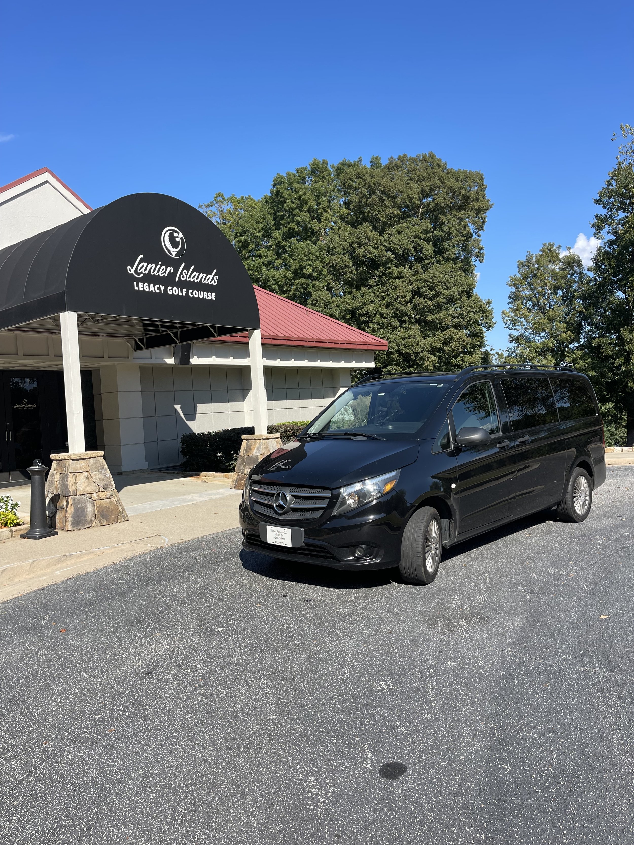 Vic’s All Purpose LLC private shuttle providing group transportation to Lake Lanier, Georgia.