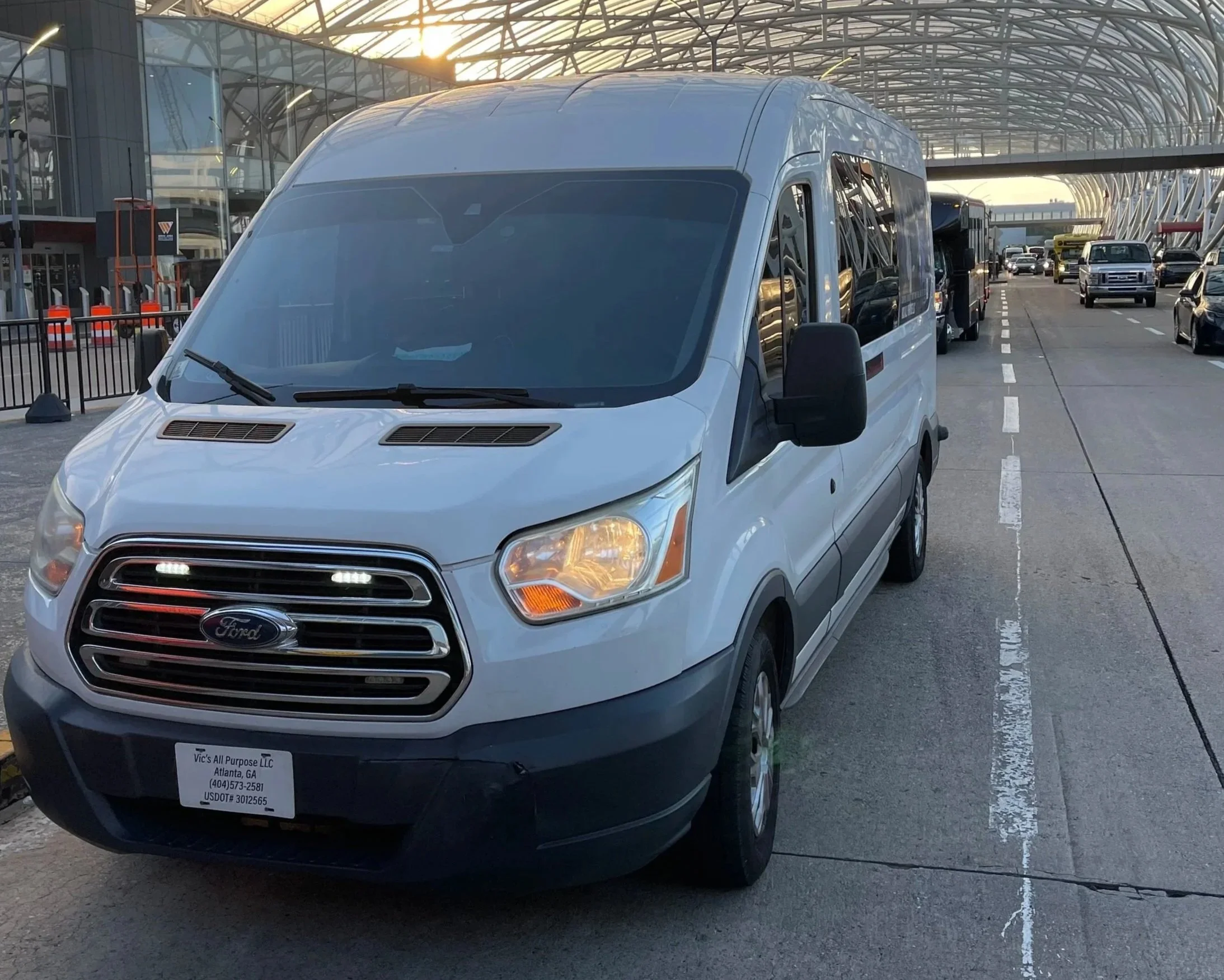 Private airport shuttle service from Smyrna, GA to Hartsfield-Jackson Atlanta International Airport by Vic's All Purpose LLC.