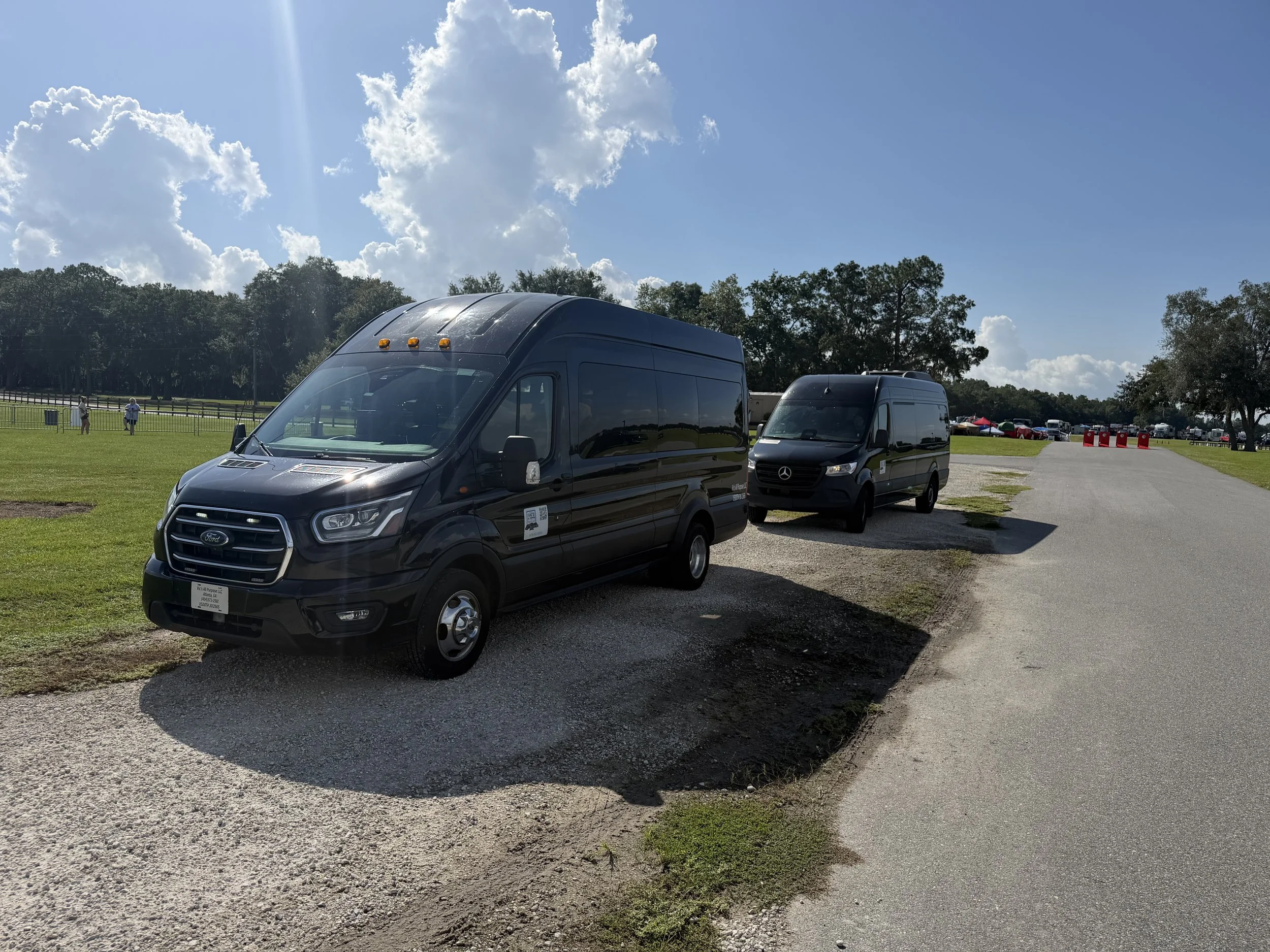 Vic’s All Purpose LLC shuttle vans providing Atlanta sports, concert, festival and event transportation from Dallas, Georgia.