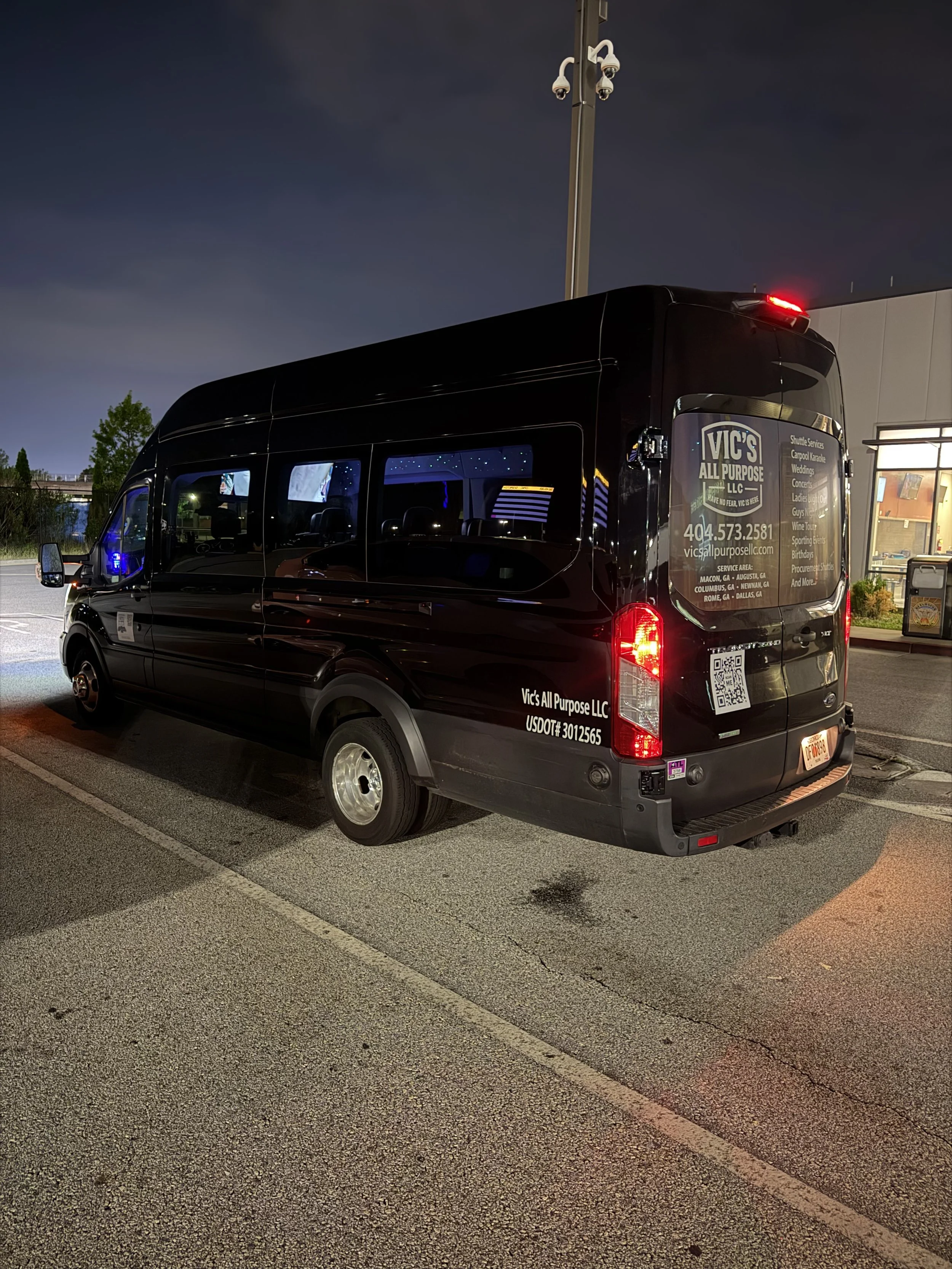 Vic’s All Purpose LLC shuttle for Kennesaw State Owls football game day transportation in Kennesaw GA