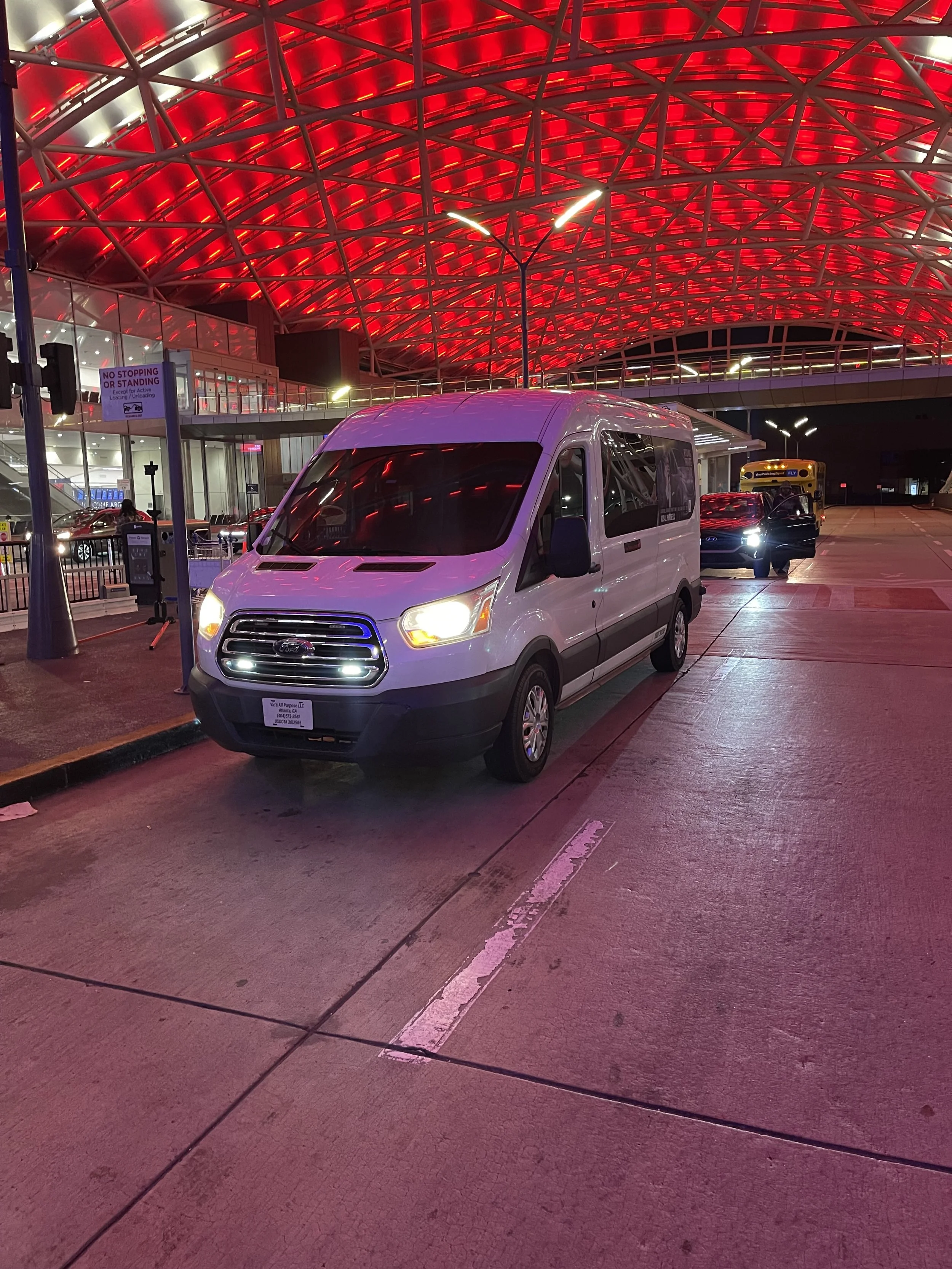 Private airport shuttle service from Powder Springs, GA to Hartsfield-Jackson Atlanta International Airport by Vic's All Purpose LLC.