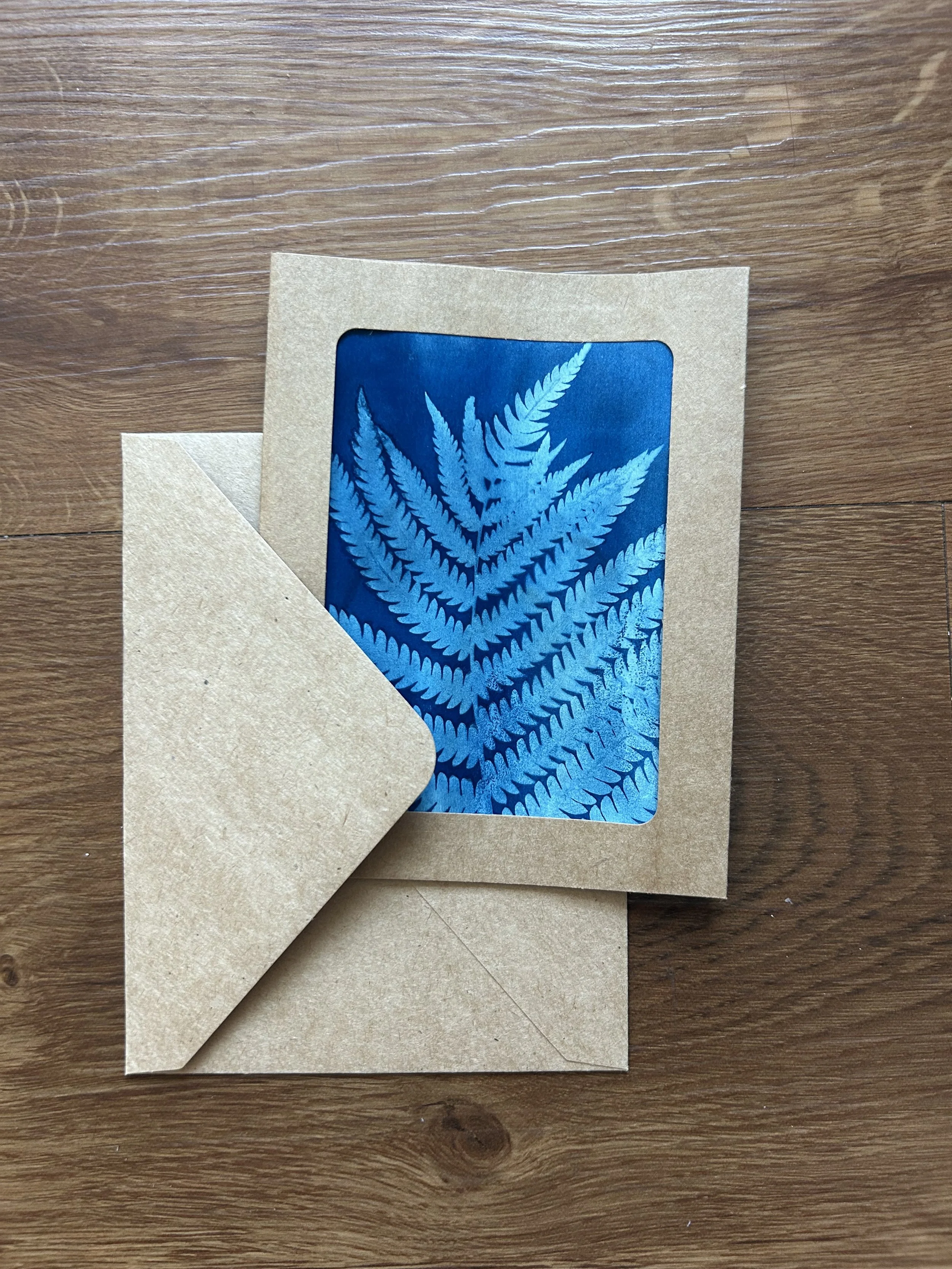 FERN CYANOTYPE CARD