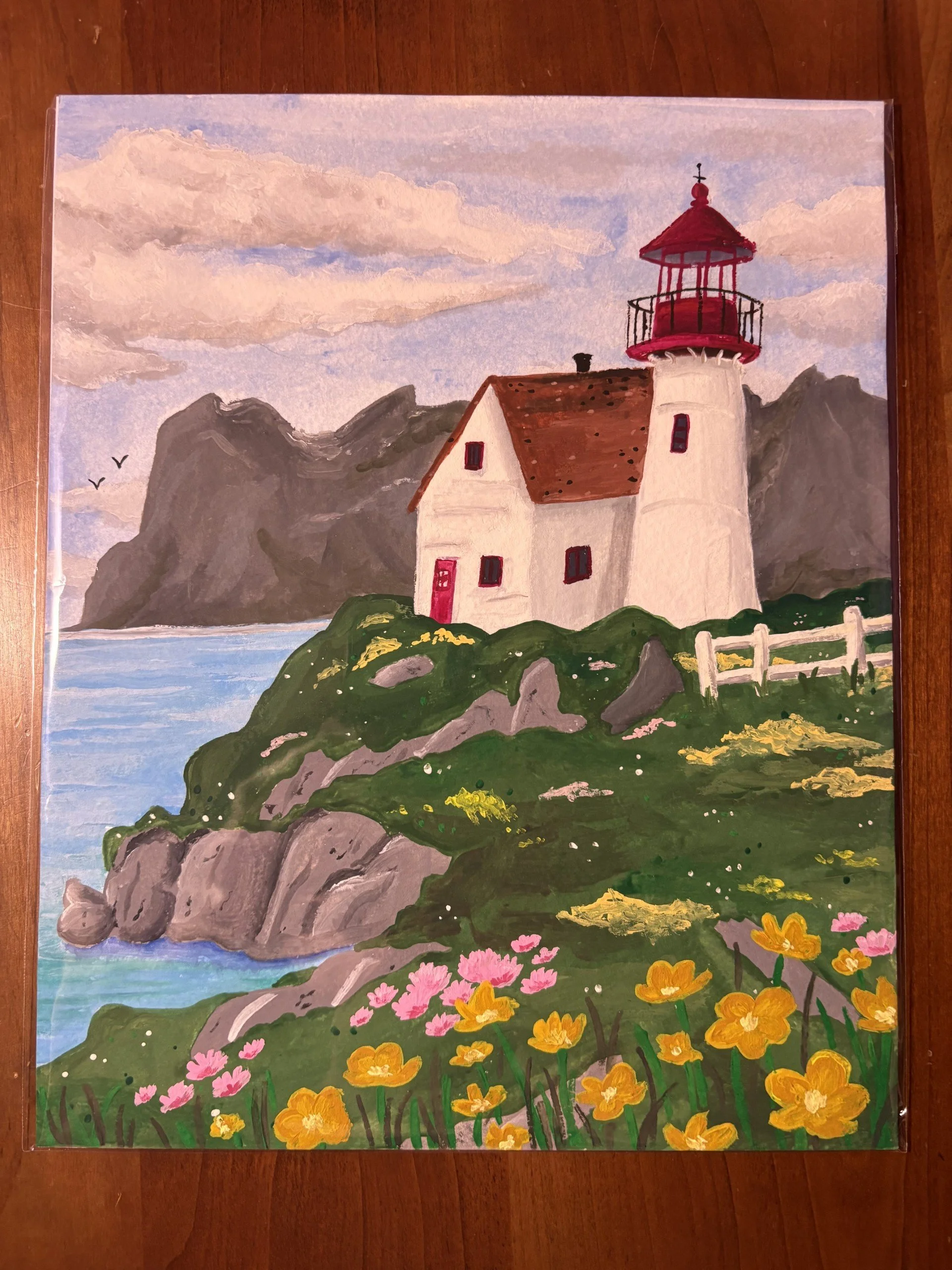 THE LIGHTHOUSE - ORIGINAL PAINTING