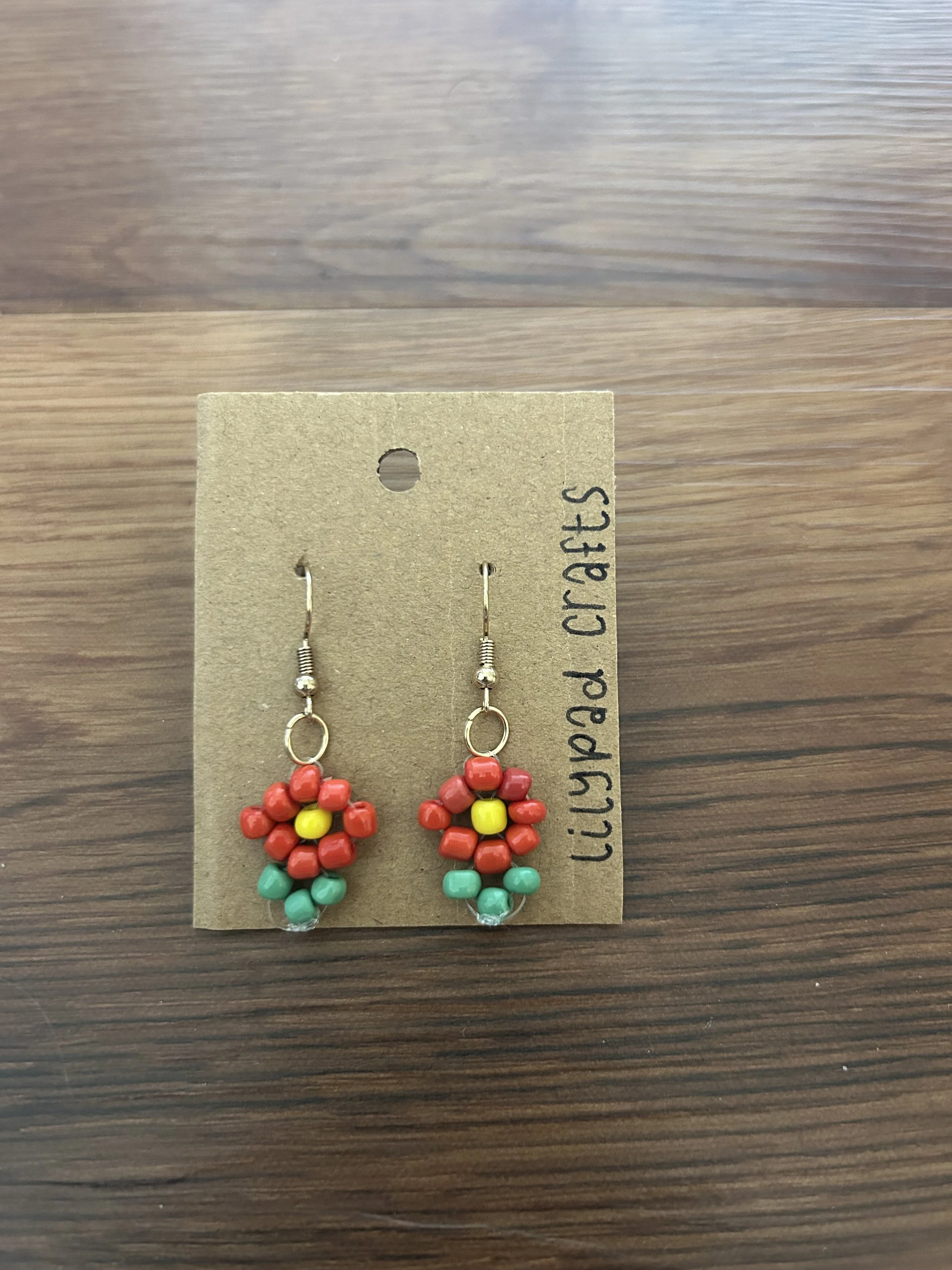 BEADED BLOOM EARRINGS (MINI)
