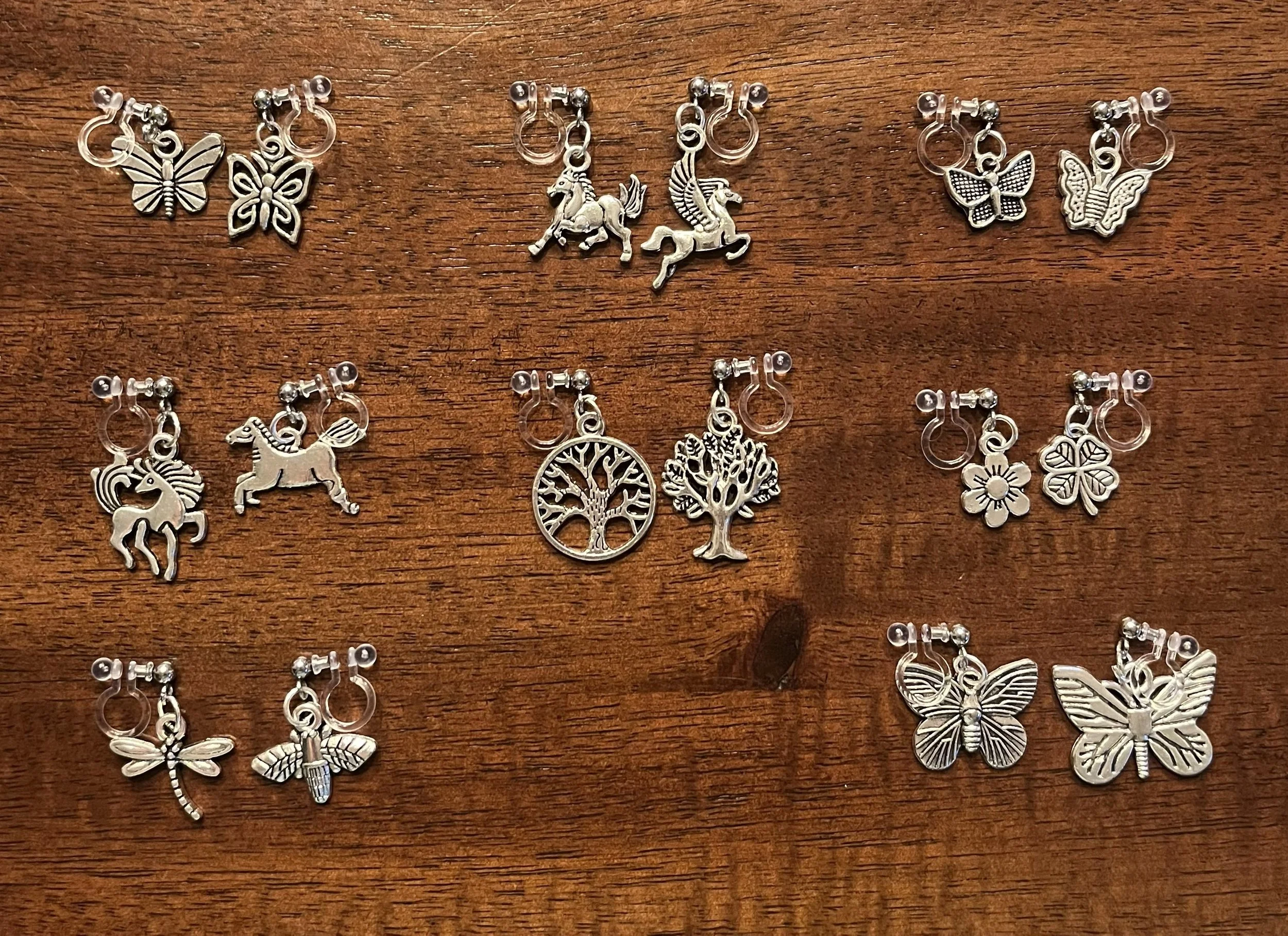 SHAPES AND SIZES SILVER PAIRS