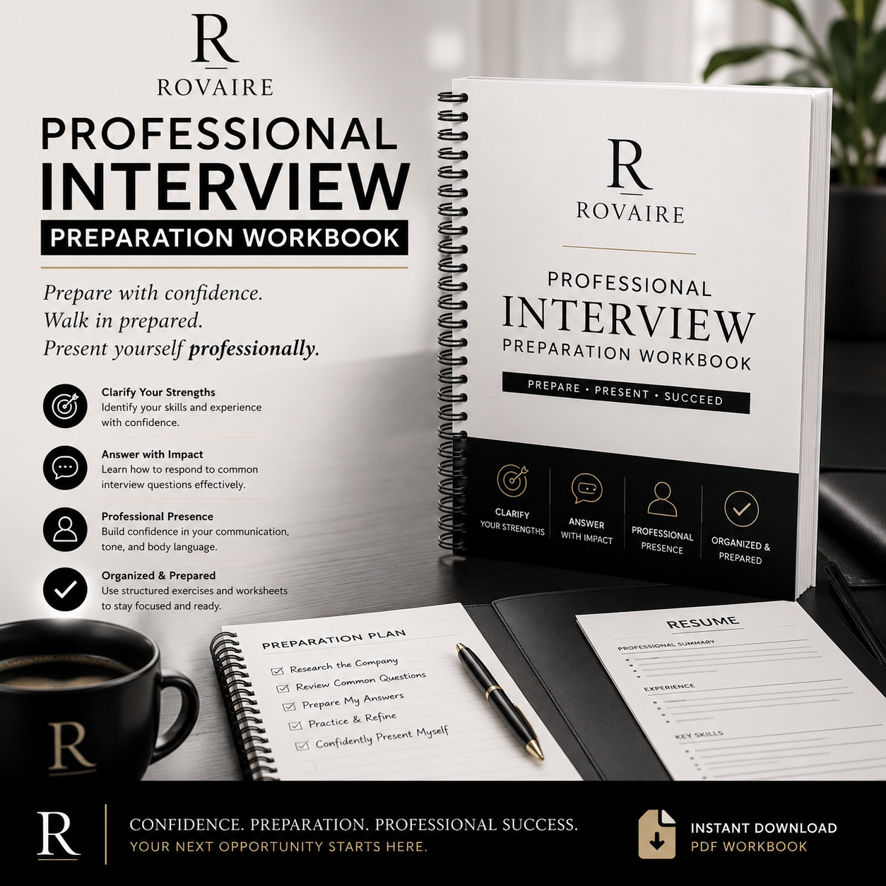 Professional Interview Preparation Workbook