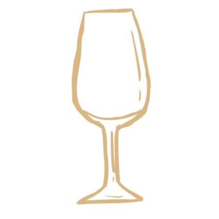 Illustration of a wine glass.