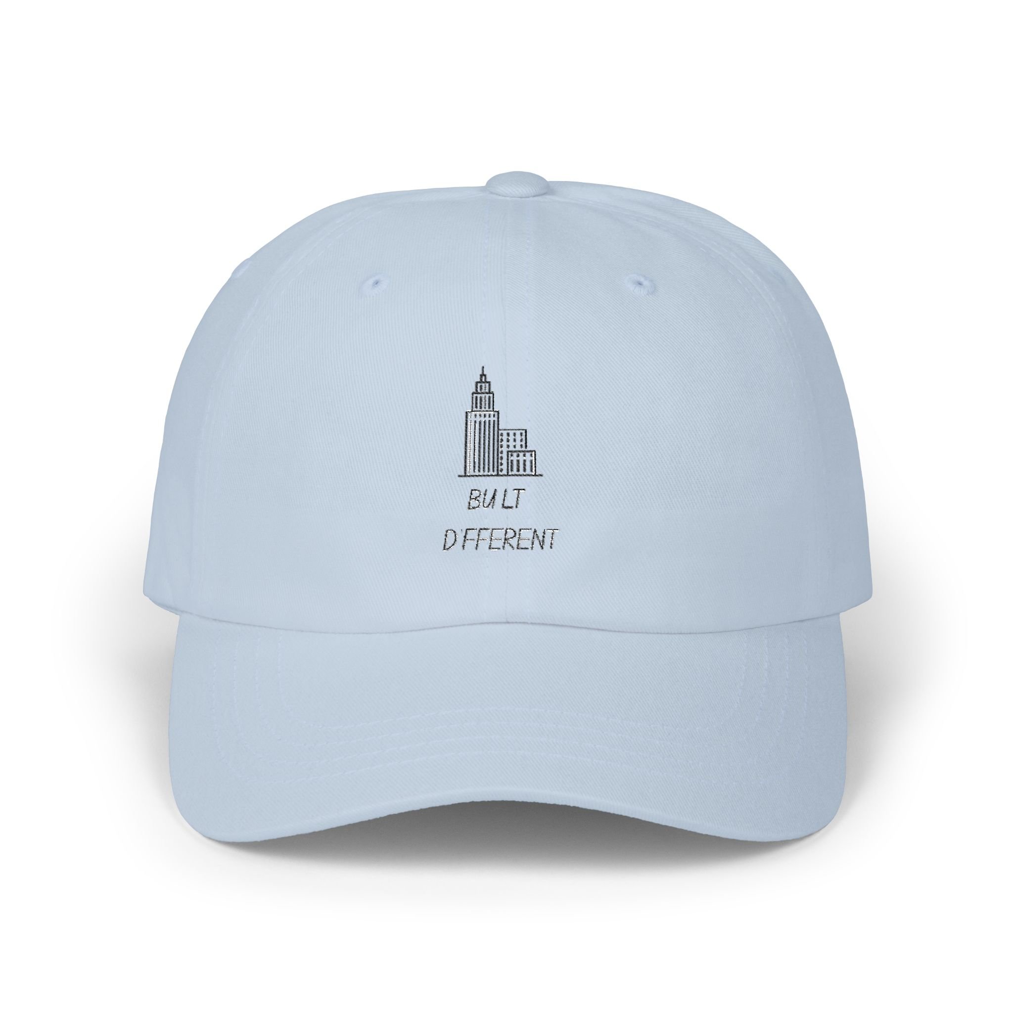 'Built Different' Skyline Embroidered Baseball Hat