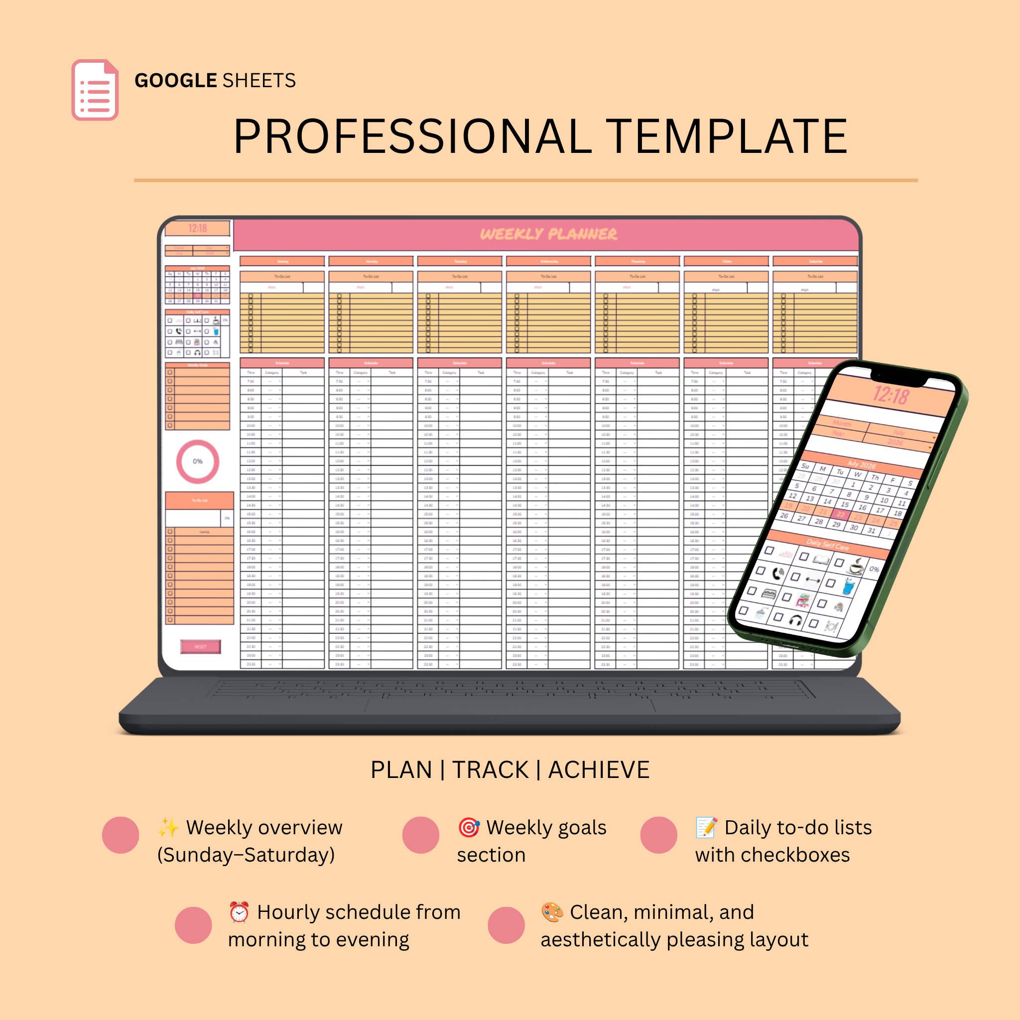 Weekly Planner - Dreamy Sunset