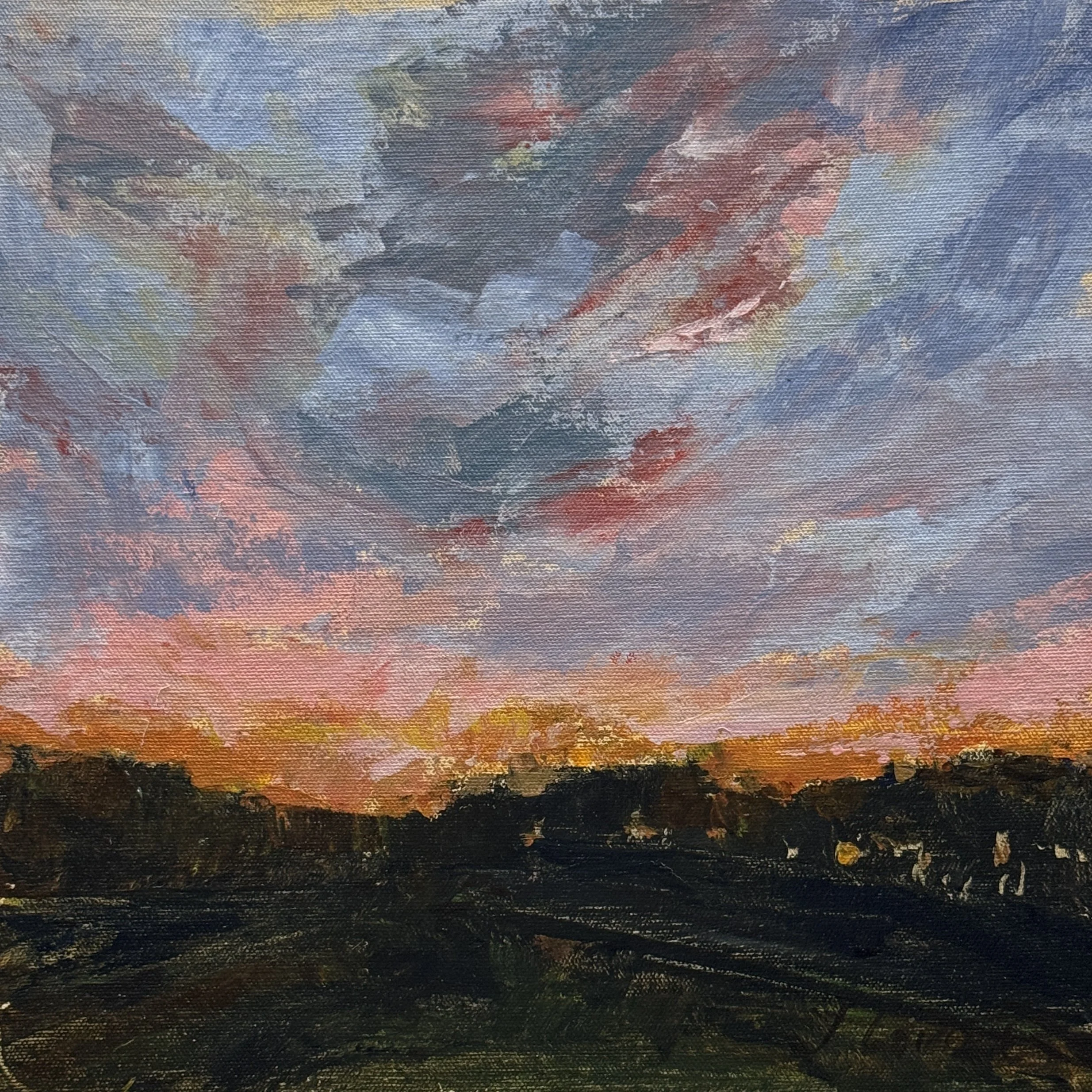 Sky Series, Acrylic, 12" x 12"