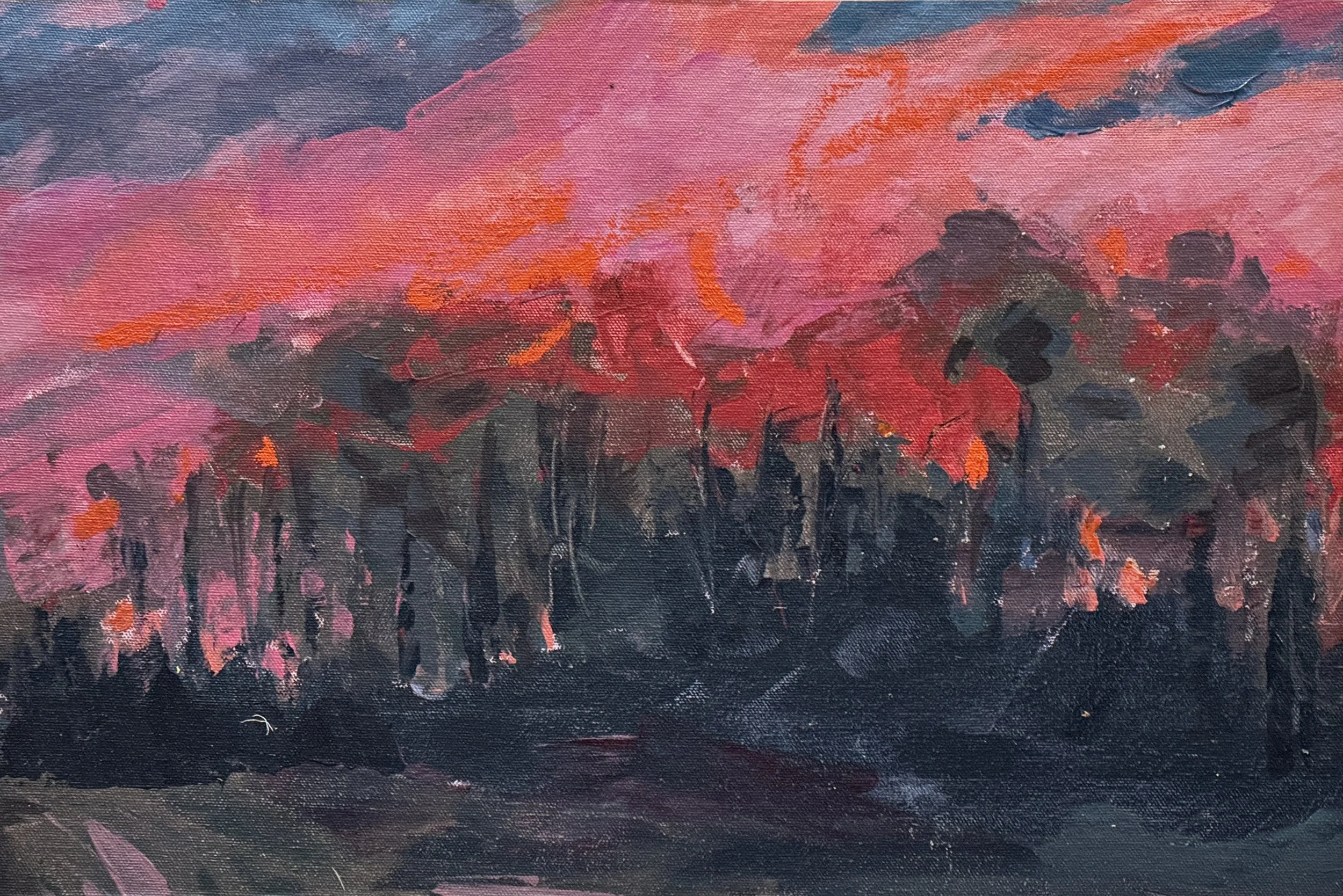 Sky Series Study, Acrylic, 18" x 12"