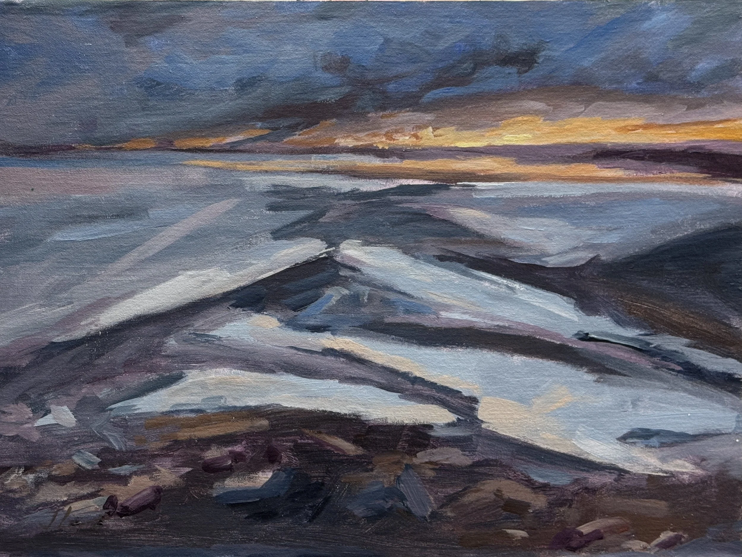 Lake Series, Acrylic, 24" x 18"