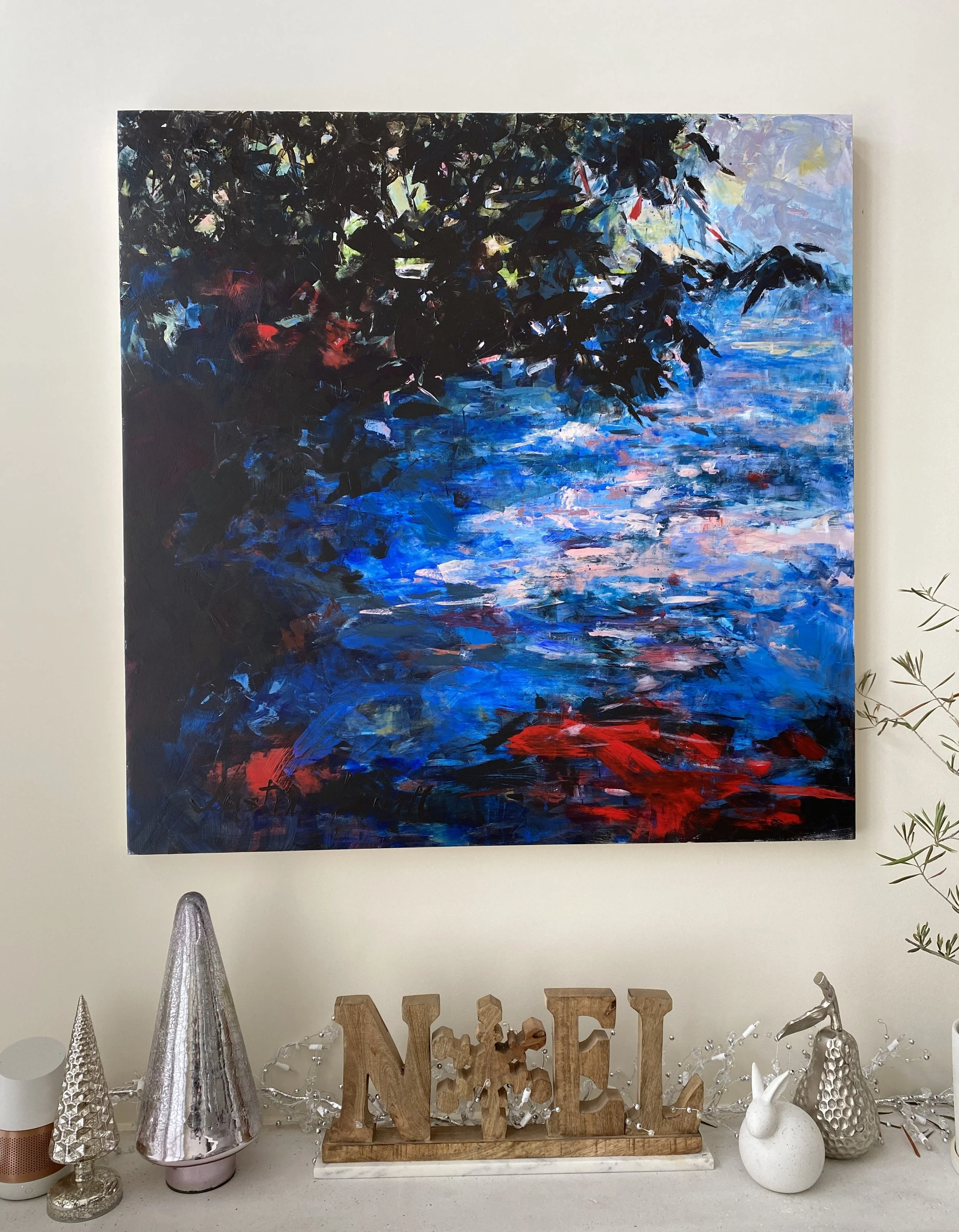 Lake Series, Acrylic, 40" x 40"