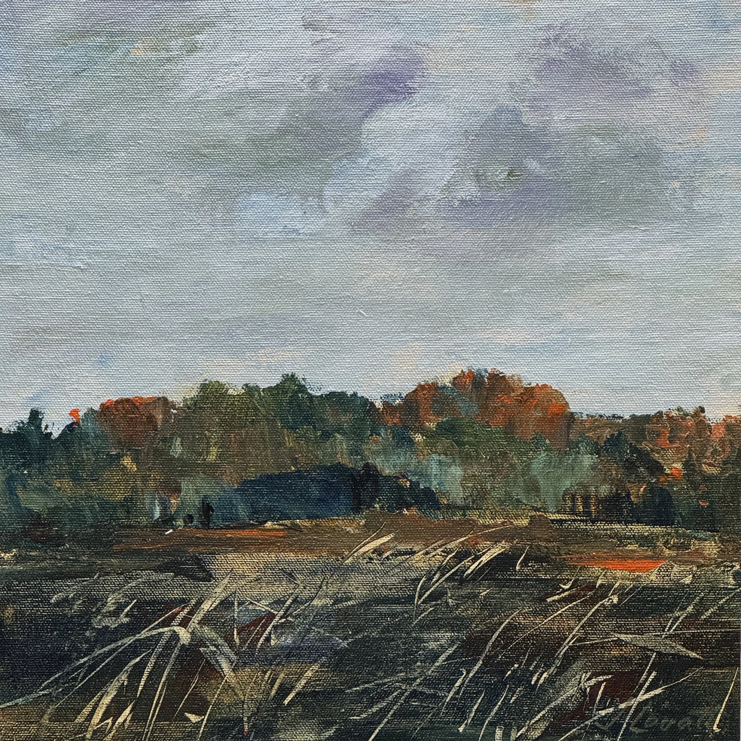 Land Series, Acrylic, 12" x 12"