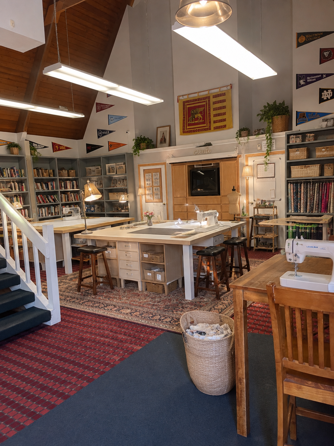 Inside the studio
