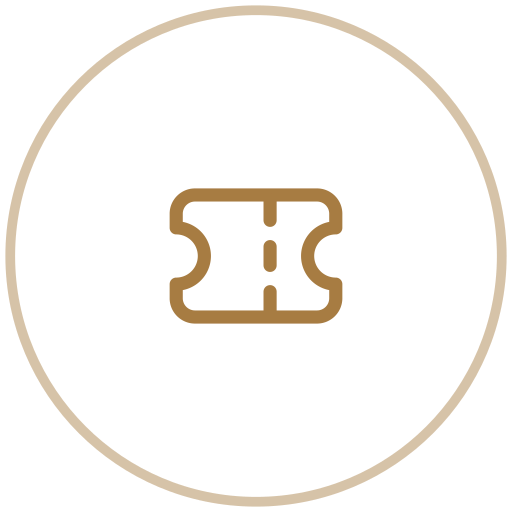 Icon of a single razor blade inside a circle.