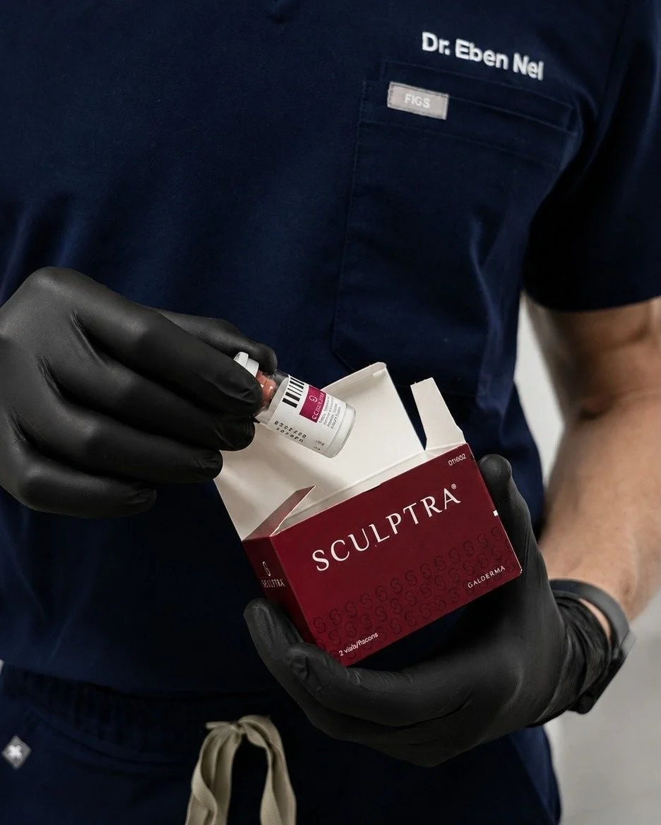 What exactly is Sculptra?

Not a filler. Not instant volume.

Sculptra is a biostimulator&mdash;it works quietly beneath the surface, prompting your skin to build its own collagen over time.

The results develop gradually: firmer skin, improved skin 