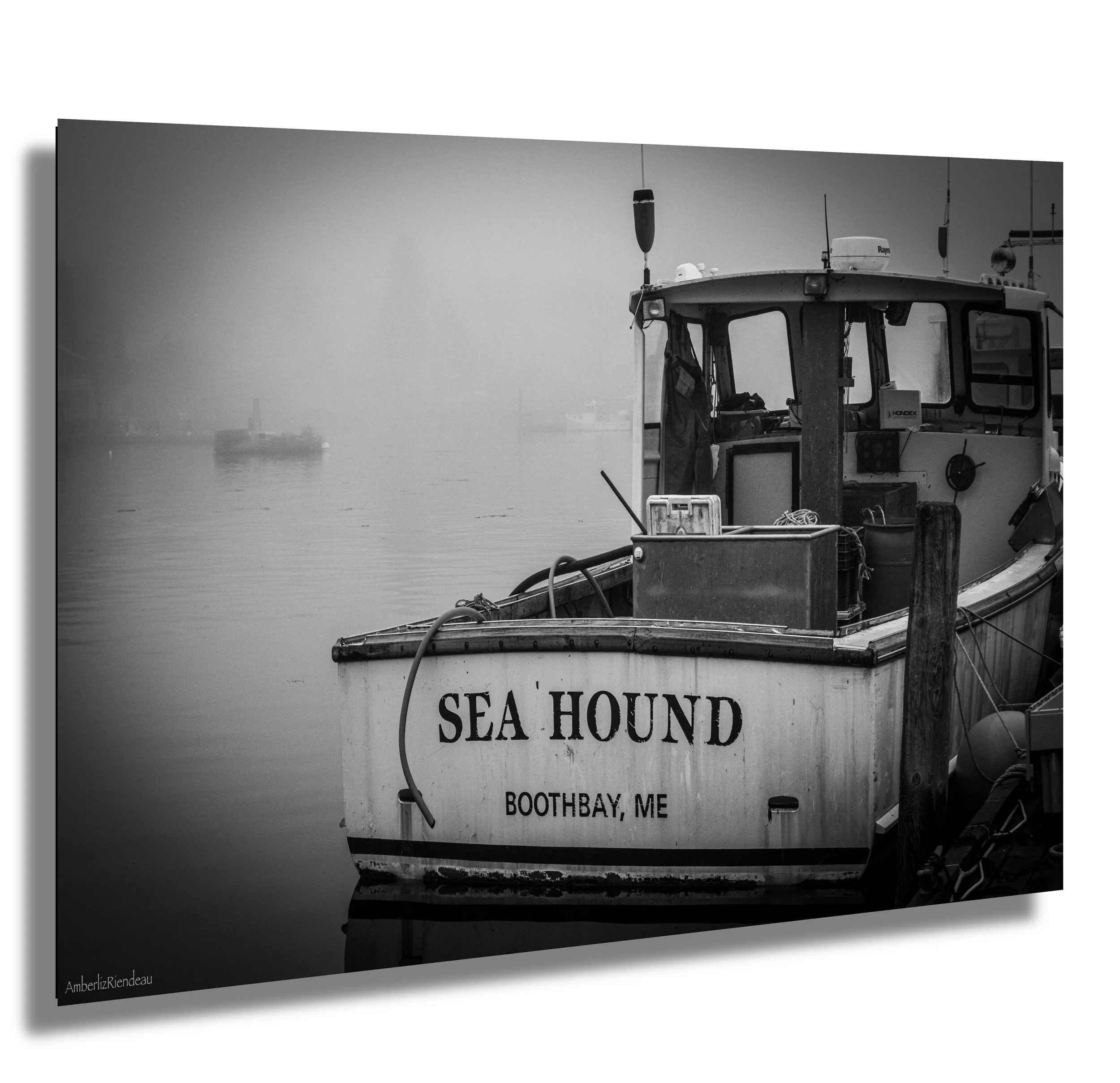 Sea Hound in the Fog | Boothbay Harbor Maine Fine Art Photography | Nautical Home Deco