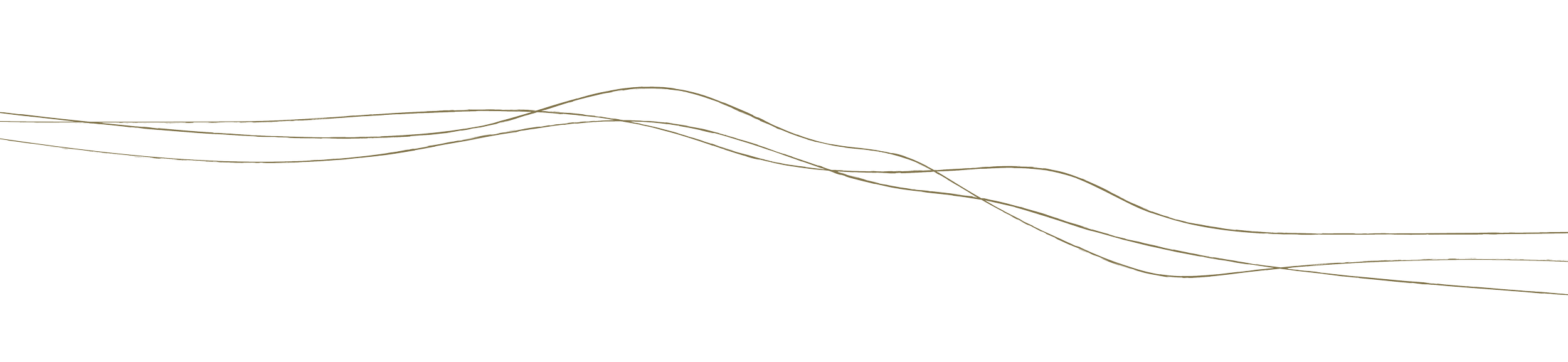 Multiple light-colored, wavy lines that mimic the flow of the ocean.