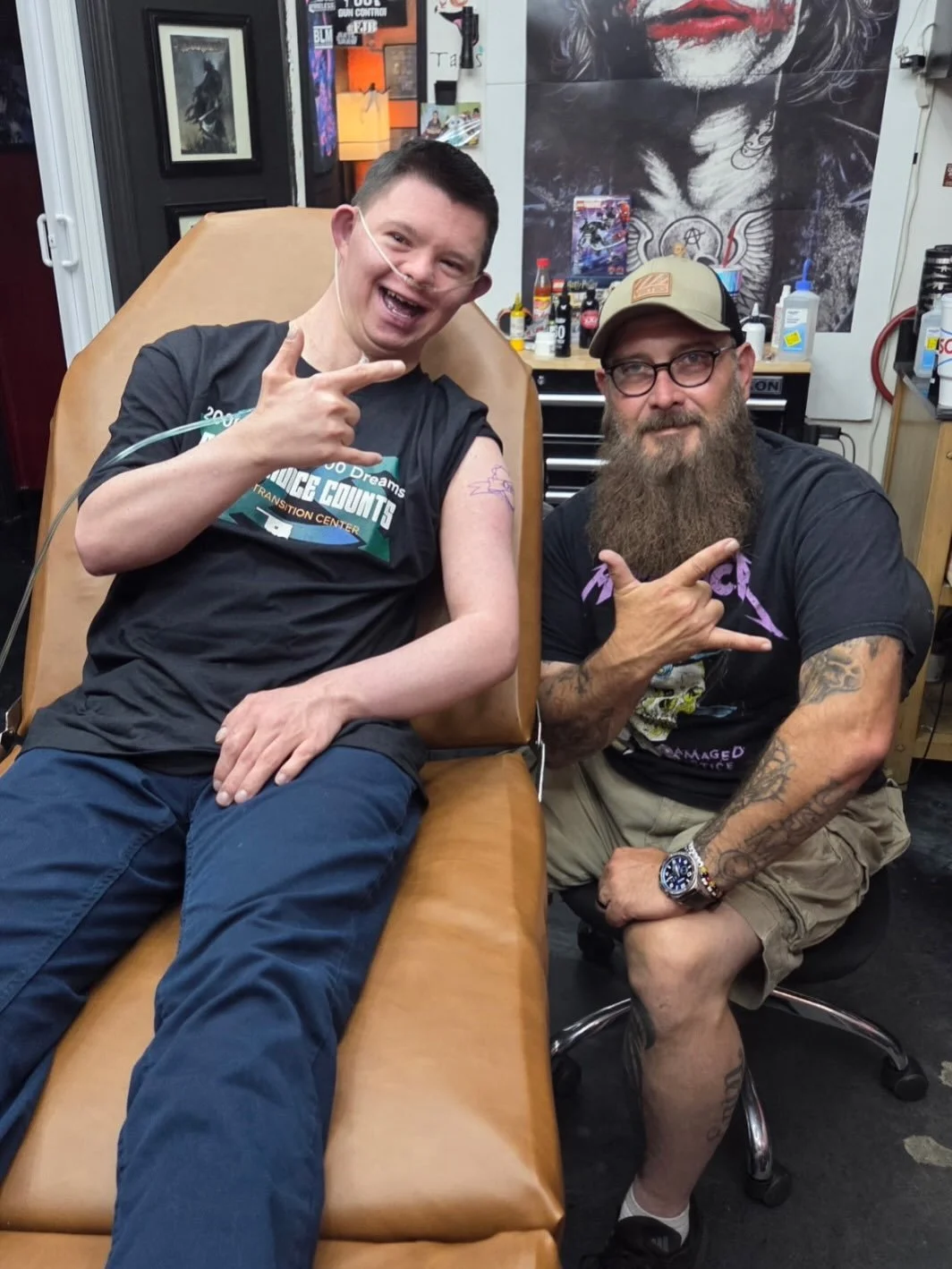 Ding ding ding! We have a winner of our t shirt contest ✨🤩

&ldquo;Brock loves OATECA so much he decided to make it permanent! 
This is his official photo entry titled  OATECA - 4- LIFE&rdquo;

&ldquo;We had a blast! Brock has wanted to get tattooed