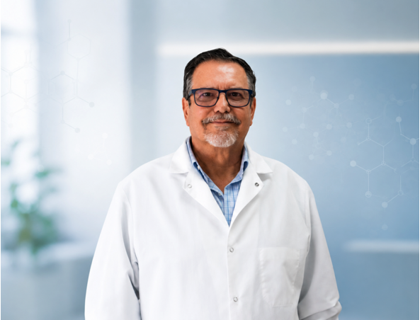 Portrait of Dr. Jorge Vazquez Parnass.