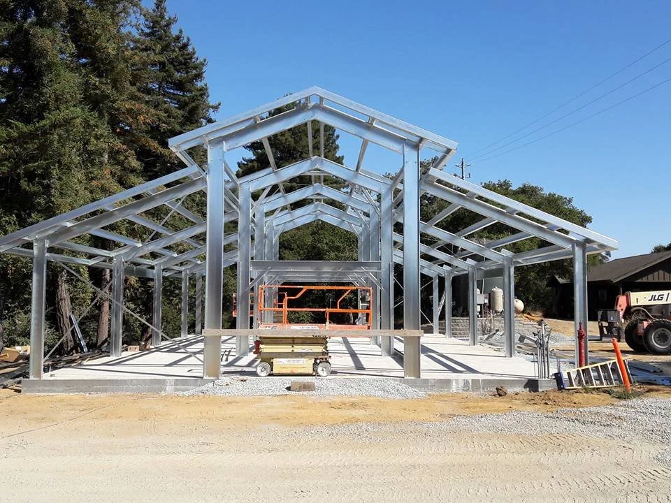 American Barn style metal house frame complete